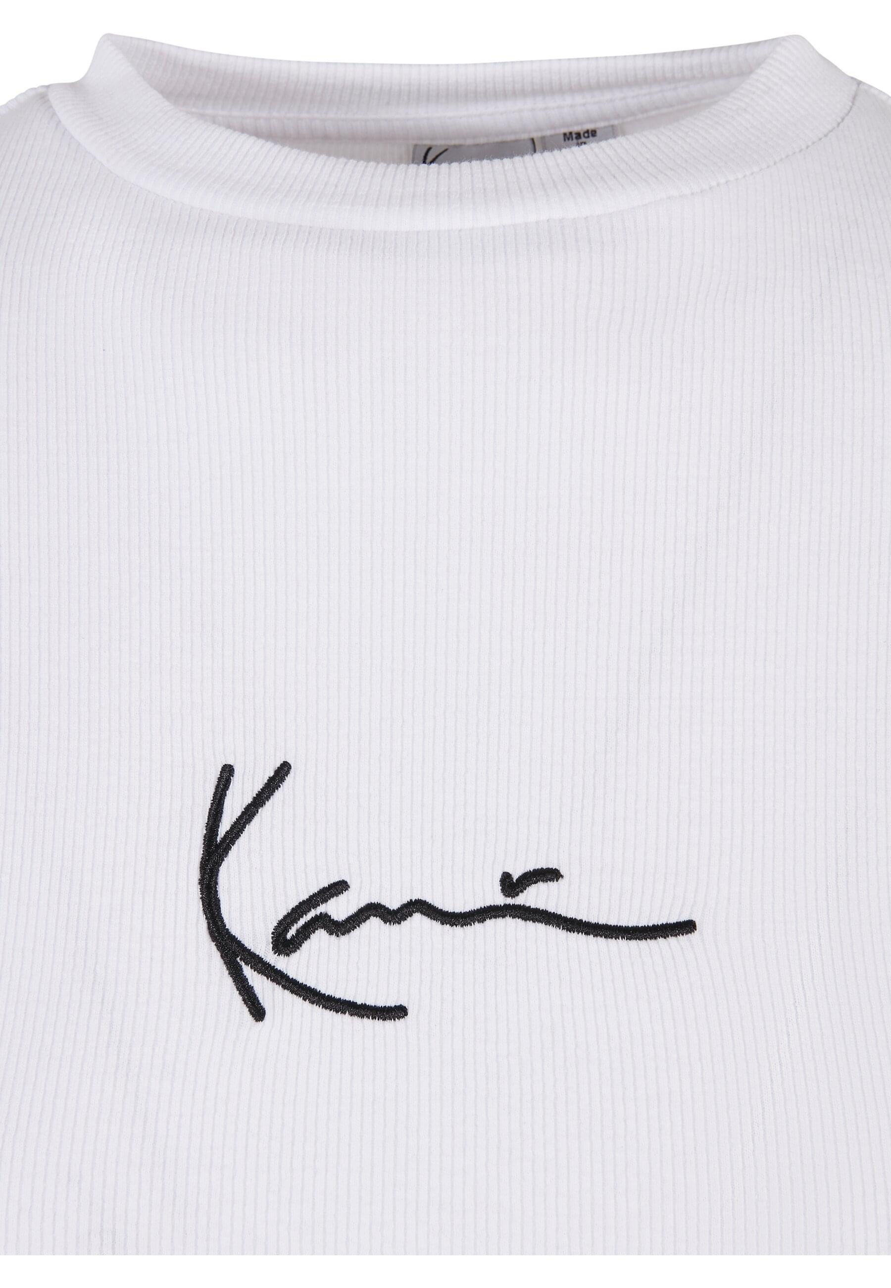 Karl Kani Langarmshirt »Karl Kani Damen KW-LS012-002-01 SMALL SIGNATURE RIB LS WHITE«, (1 tlg.)