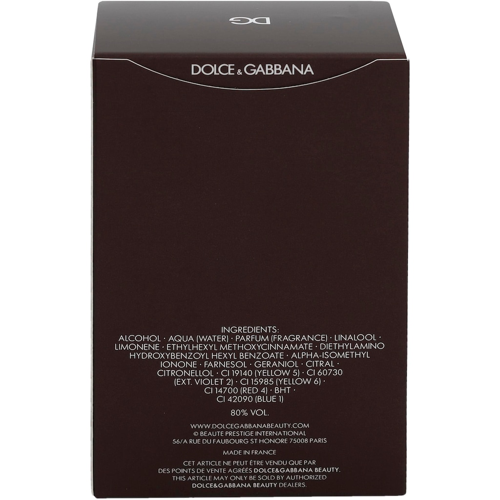 DOLCE & GABBANA Eau de Toilette »The One for Men«, Männerduft, EdT, Parfum, for him