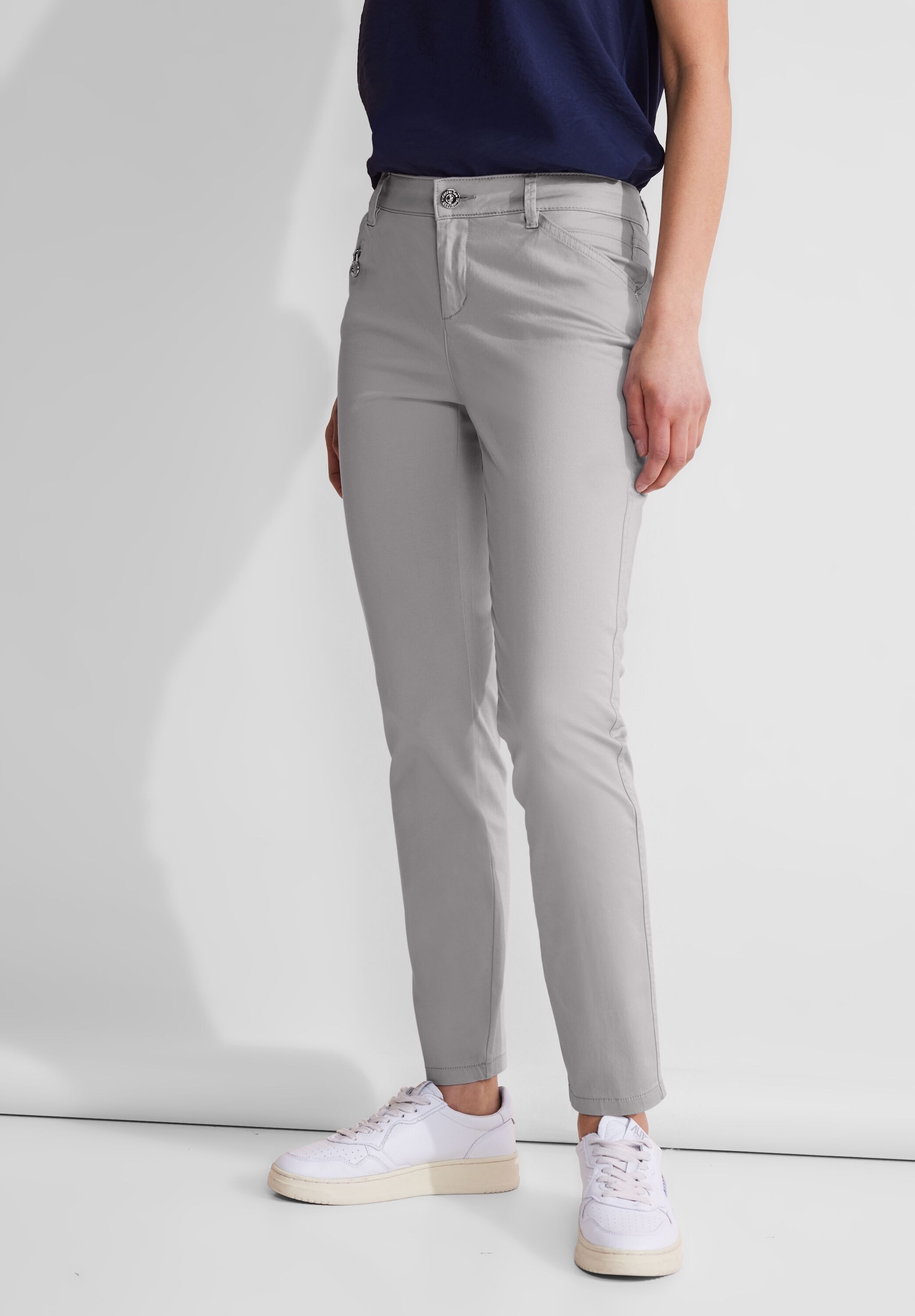 STREET ONE Röhrenhose, Middle Waist günstig online kaufen