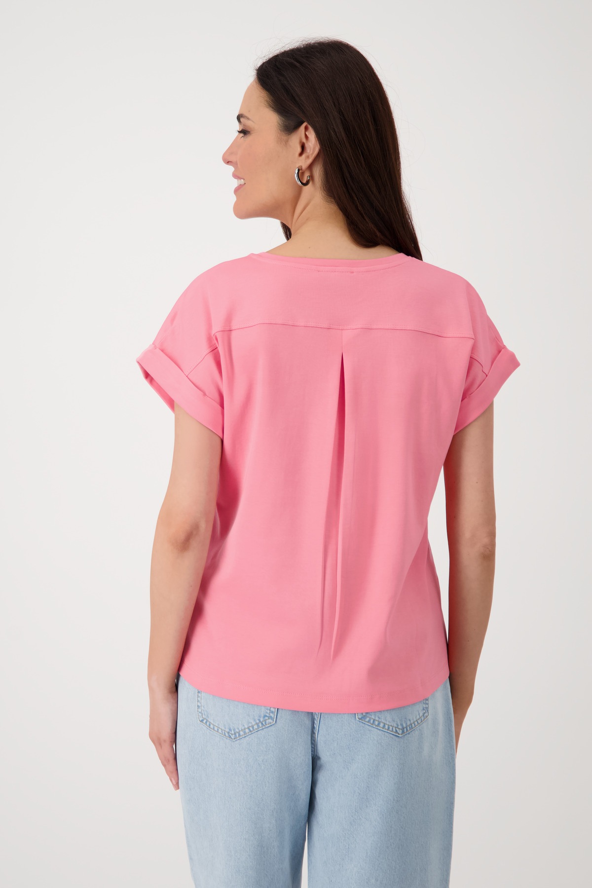 Monari T-Shirt "Shirt Basic Pima uni", Mit Rundhalsausschnitt günstig online kaufen