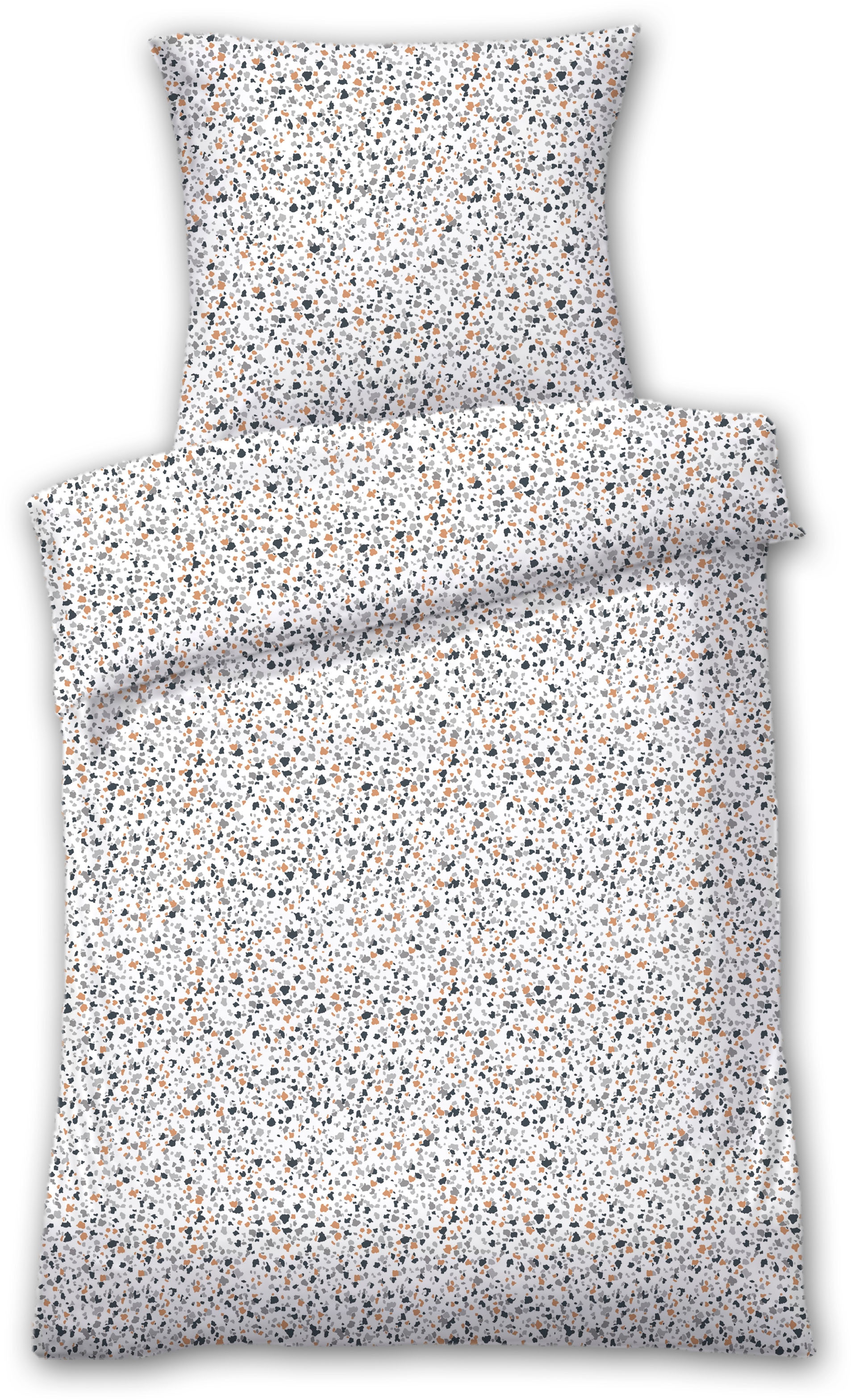 Bettwäsche DYCKHOFF, silber, Frottee, Obermaterial: 75% Baumwolle, 25% Polyester, Bettwäsche, "Ambra", aus Weichfrottier