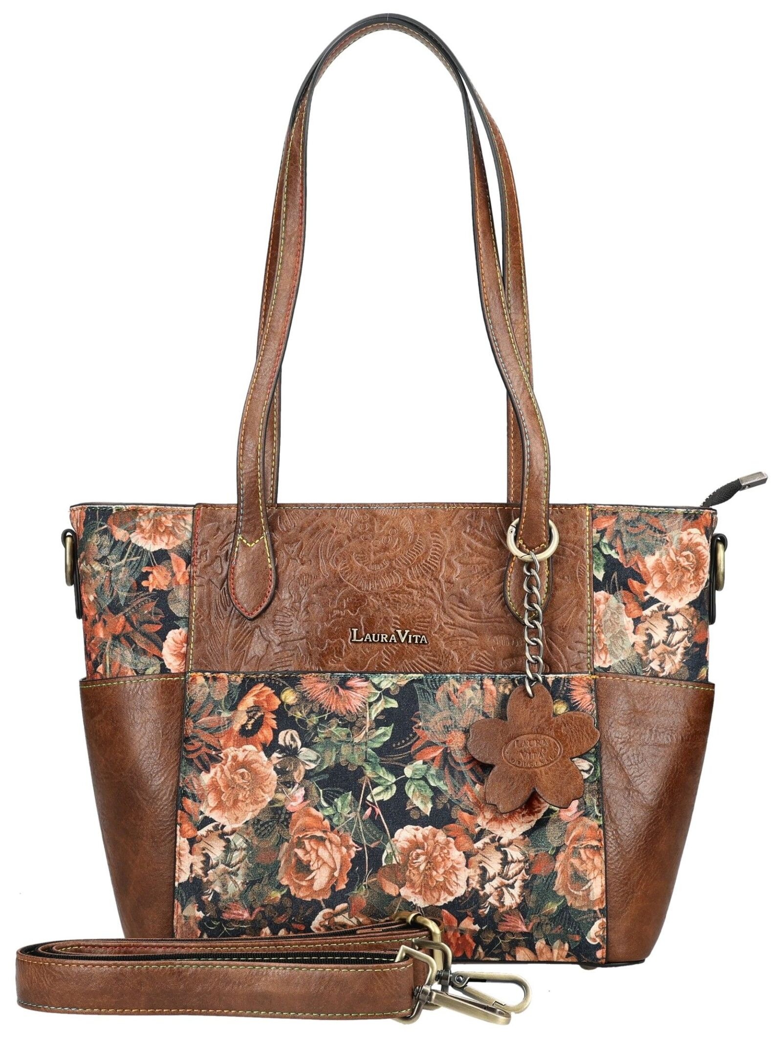 LAURA VITA Henkeltasche "LAURA VITA Taschen Lederimitat/Textil"