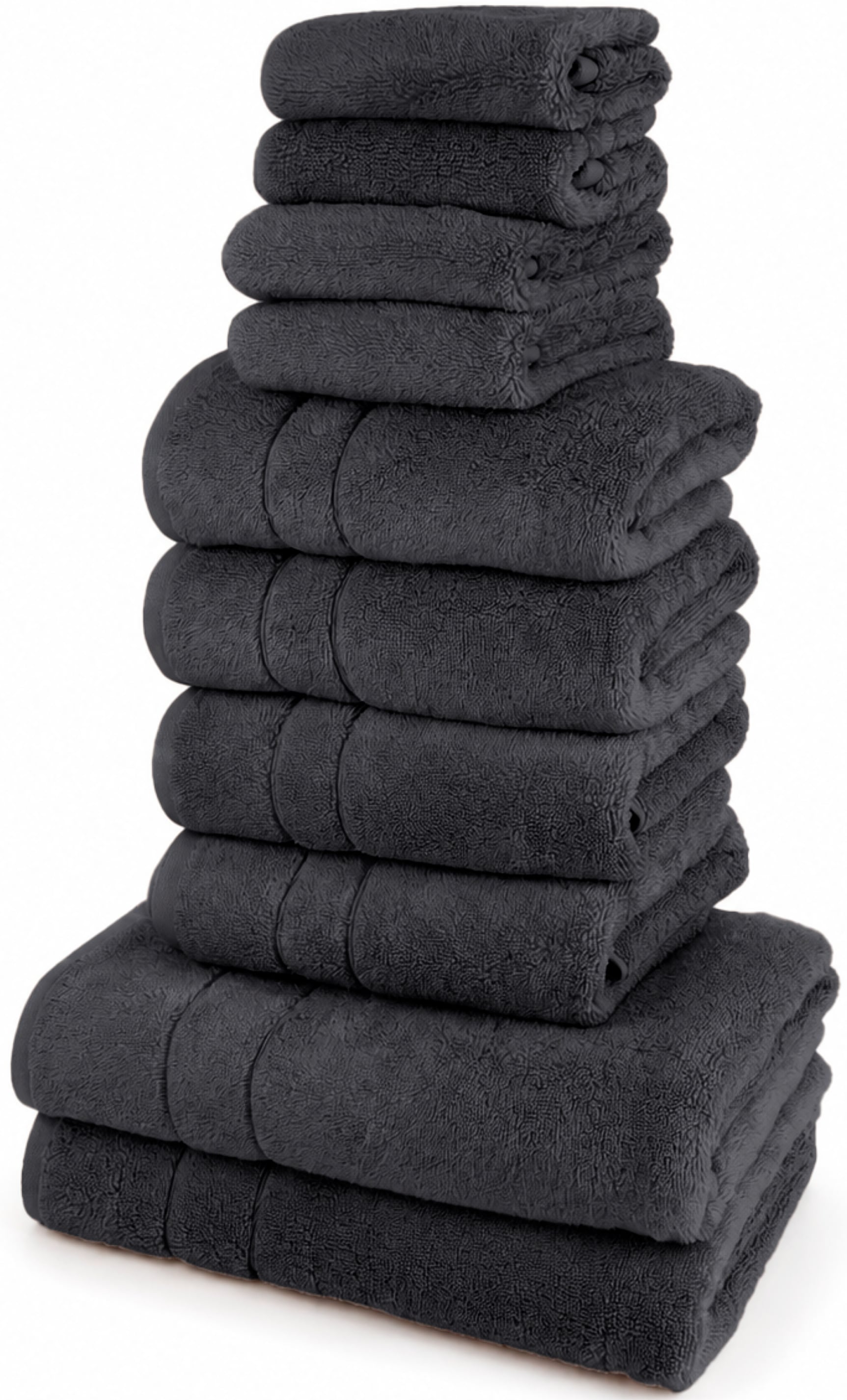 OTTO home "Inga, 3 Qualitäten, Duschtücher, Handtücher, Gästetücher, Seiftücher" 10 Walkfrottier Handtücher mit feiner Bordüre, 100% Baumwolle
