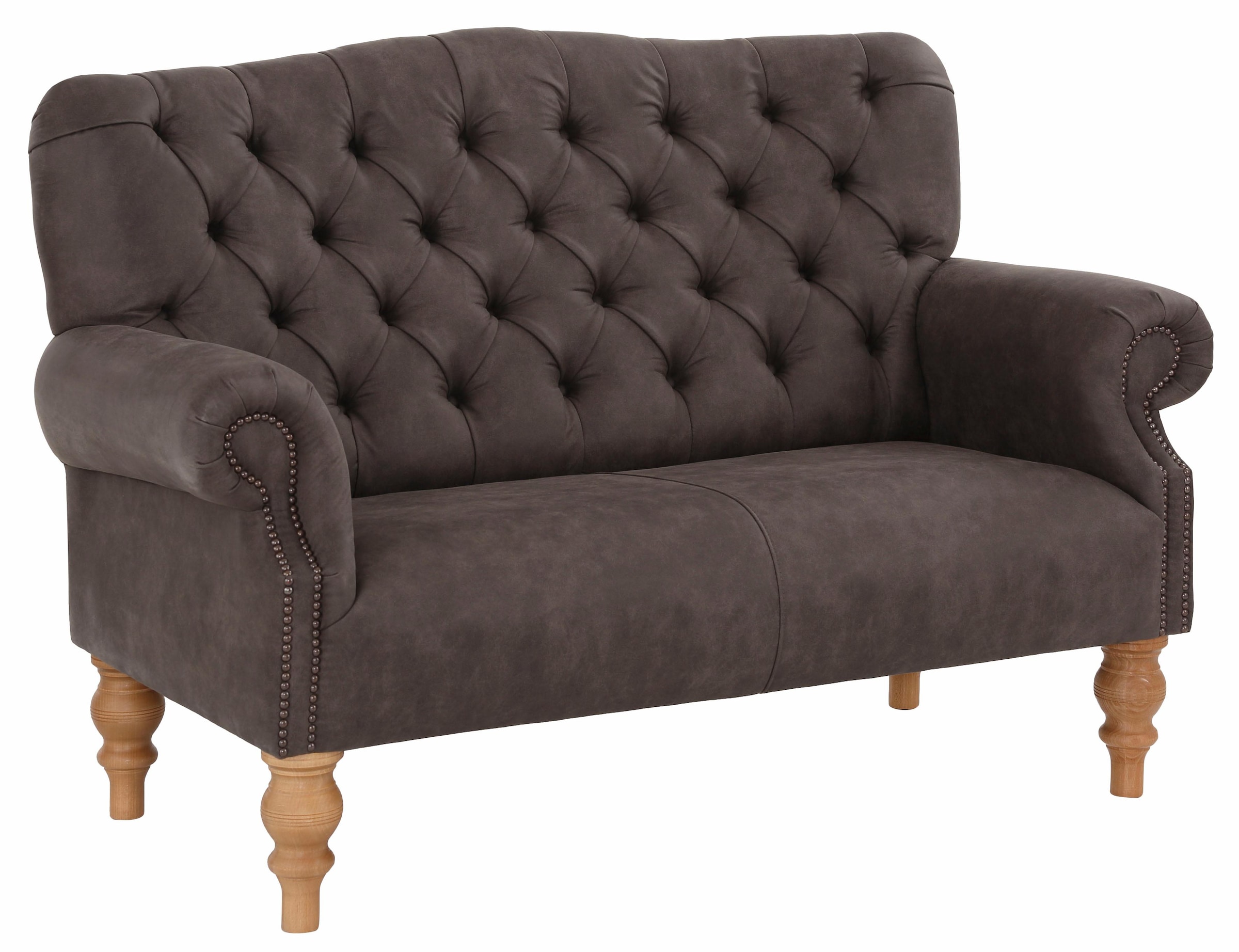 Home affaire Chesterfield-Sofa »Lord«, mit echter Chesterfield-Knopfheftung und Ziernägeln