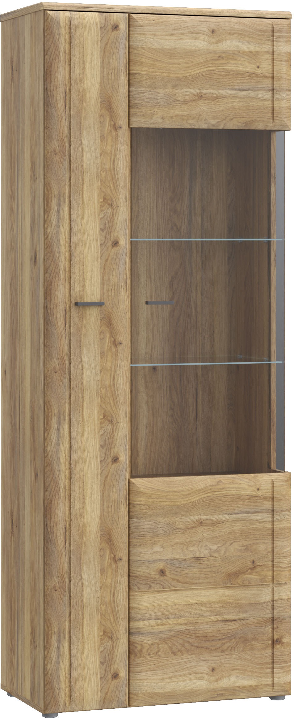 FORTE Vitrine "Akinori", (B/H/T 75,1/197,6/41,8 cm), Highboardvitrine, Glas günstig online kaufen