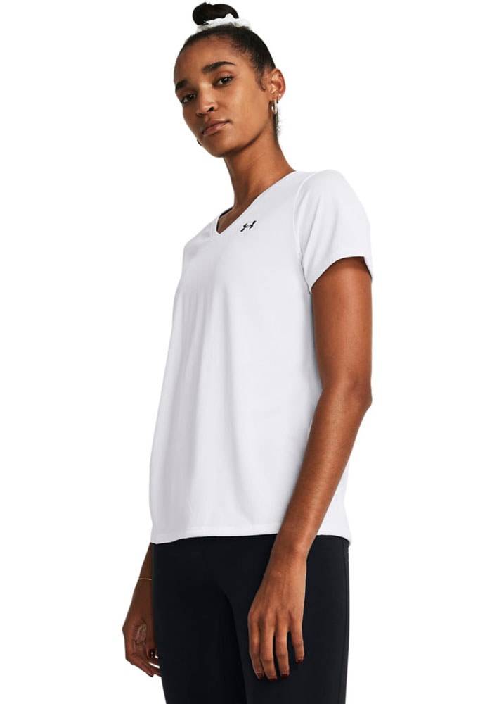 Under Armour Trainingsshirt "TECH SSV- SOLID" mit V-Ausschnitt, schnell trocknend, atmungsaktiv, normale Schnittform