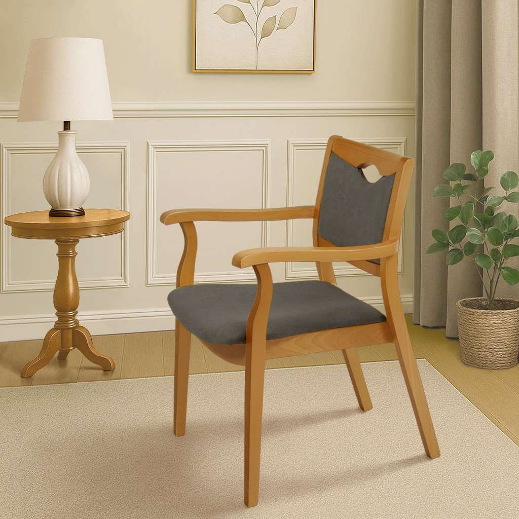 Home affaire Armlehnstuhl »London, Stuhl, Komfortsessel, 3 Gestellfarben, Made in Italy« () 1 Stk.Extra-komfortabel, ergonomisch, fleckenabweisendes Gewebe, Massivholz