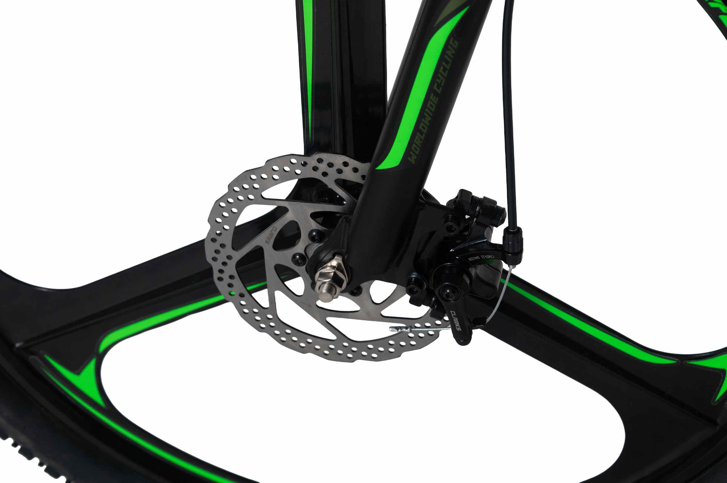 WYLD Mountainbike »WYLD Mountainbike Fully 26'' Topspin schwarz-grün« 21 Gang Shimano Tourney Schaltwerk Kettenschaltung