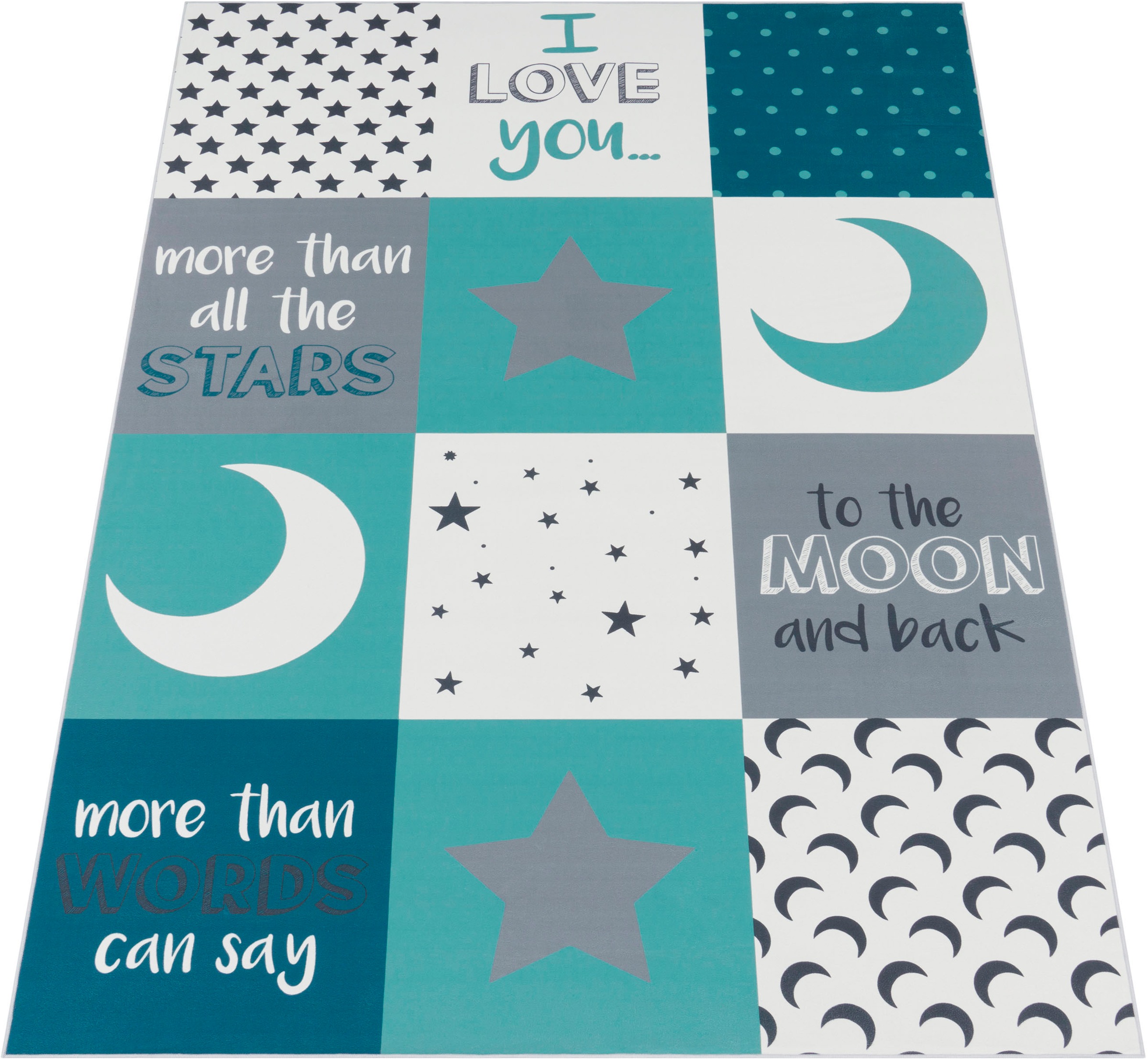 Paco Home Kinderteppich "Aleyna 101" rechteckig 6 mm Höhe Kurzflor, Kinder günstig online kaufen