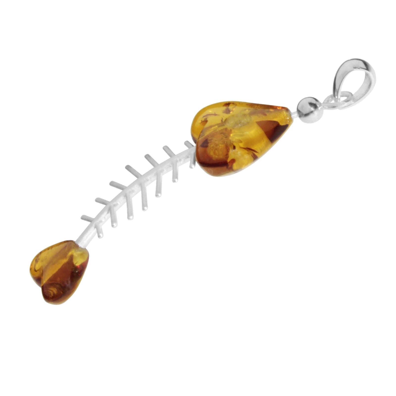 OSTSEE-SCHMUCK Kettenanhänger »Ostsee-Schmuck Anhänger Fisch 60 mm Anhänger Fisch 60 mm«, (1 tlg.)