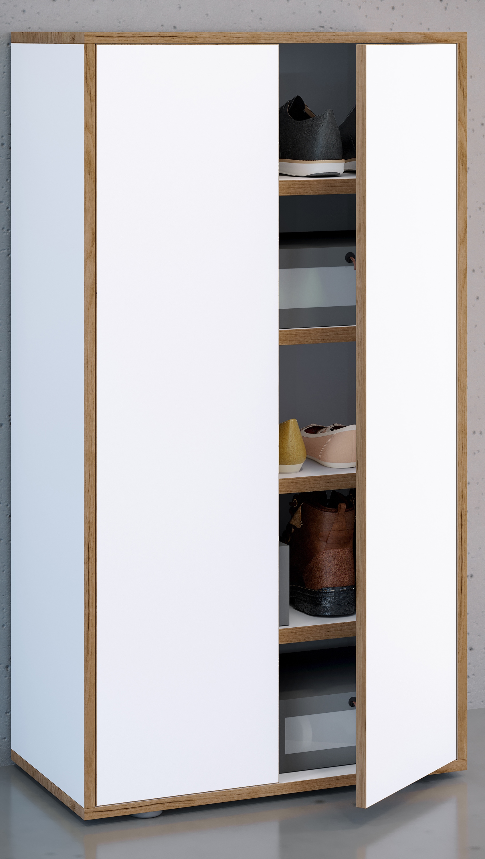 VCM Schuhschrank »XL Holz Großer Schuhschrank Schuhkommode Salia B60«