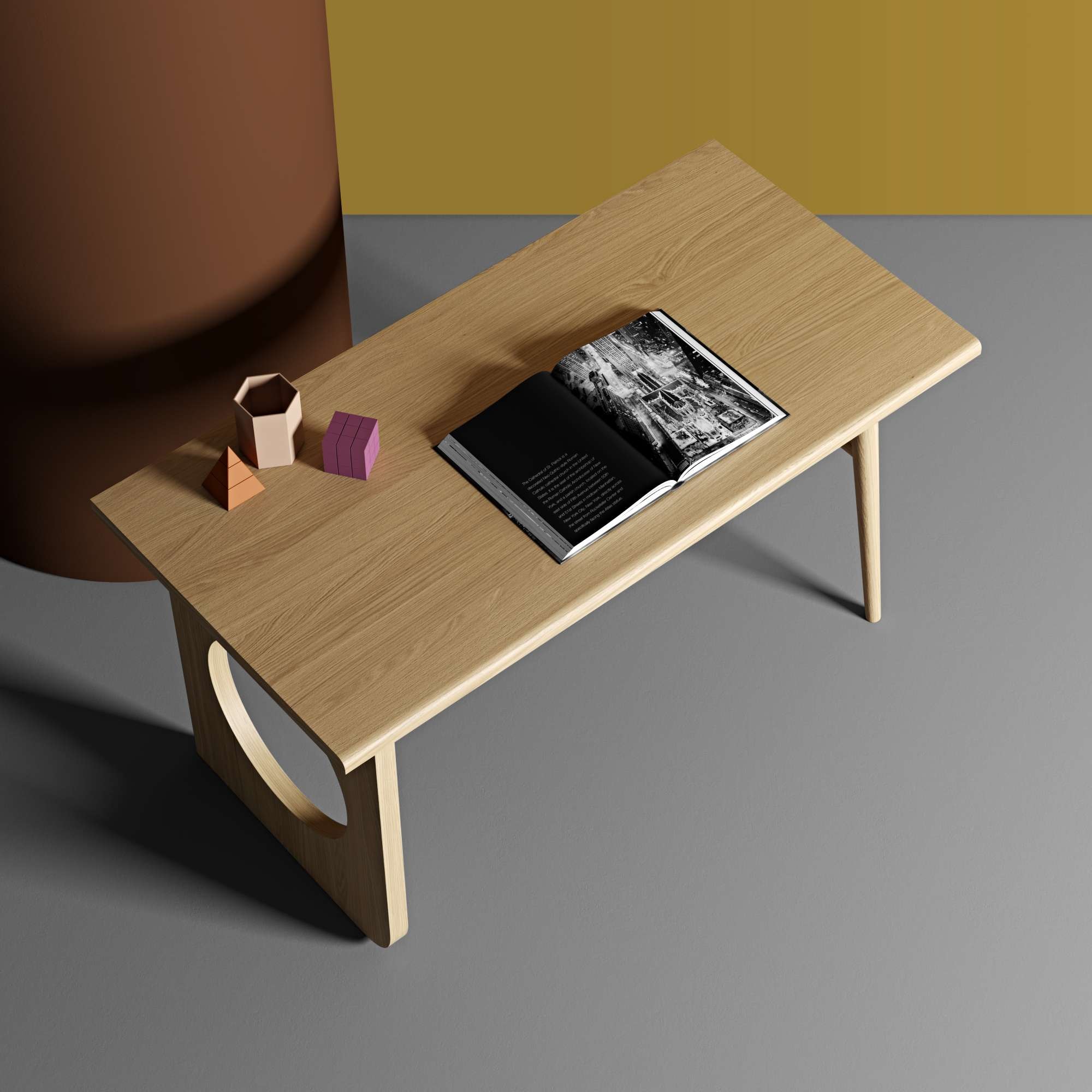 Woodman Schreibtisch »Bau«, besonderes Design, Breite 140 cm