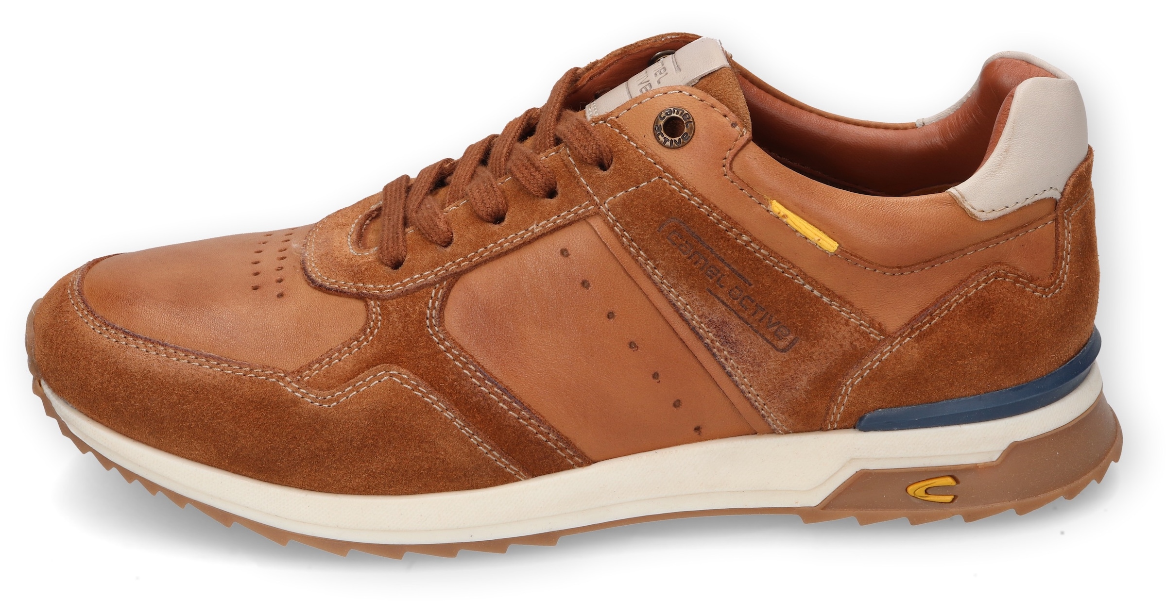 camel active Sneaker, Runner Sneaker, Schnürschuh, Freizeitschuh mit Lederfutter