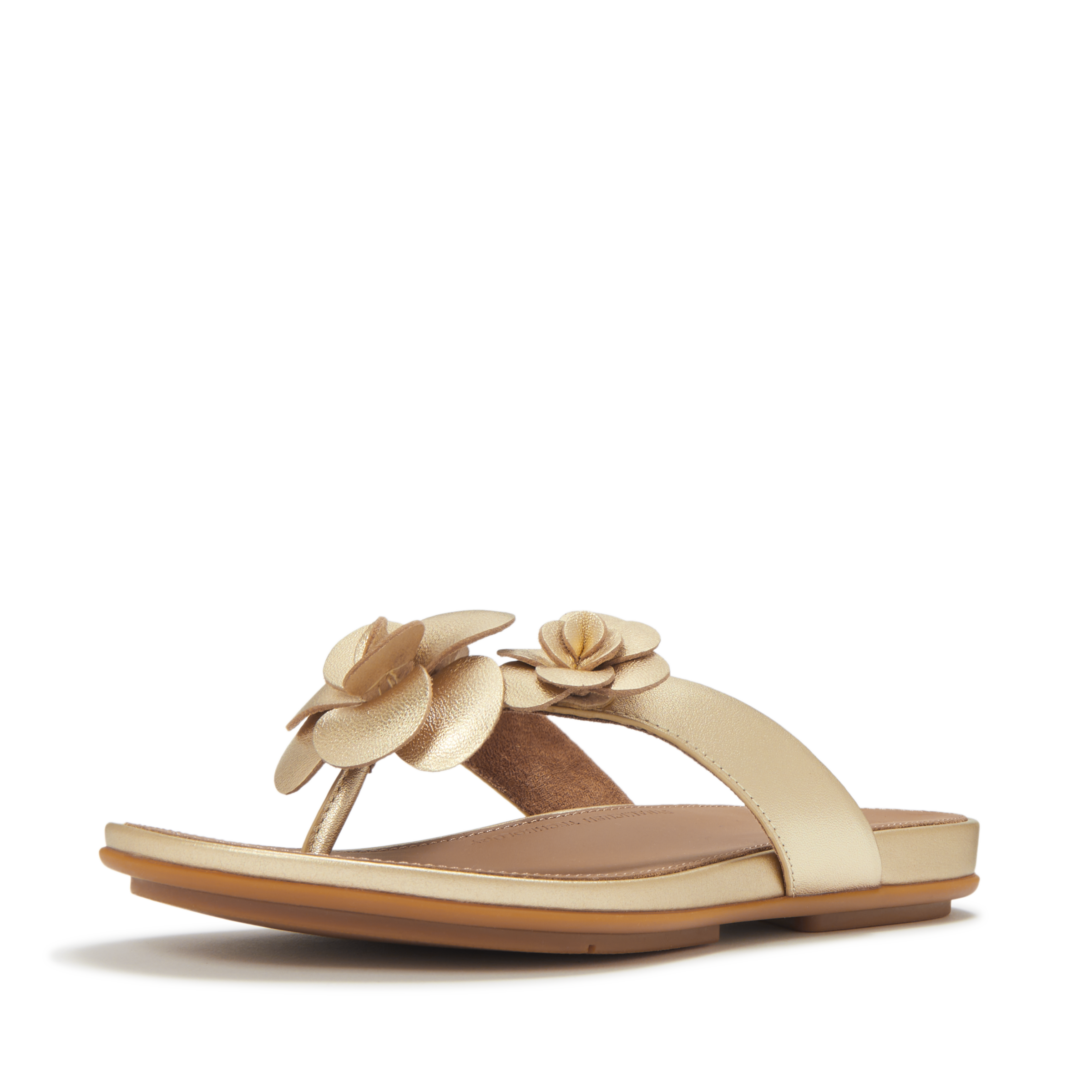 Fitflop Dianette "GRACIE FLOWER LEATHER FLIP-FLOPS" Zehentrenner, Sommerschuh mit auffälliger Blüte