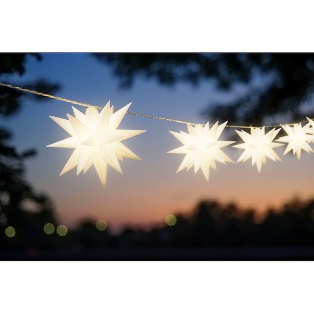 my home LED-Lichterkette »Dion, Weihnachtsbeleuchtung mit Sternen«, 10  St.-flammig, mit Timer, Weihnachtsdeko für den geschützen Außenbereich  kaufen | BAUR