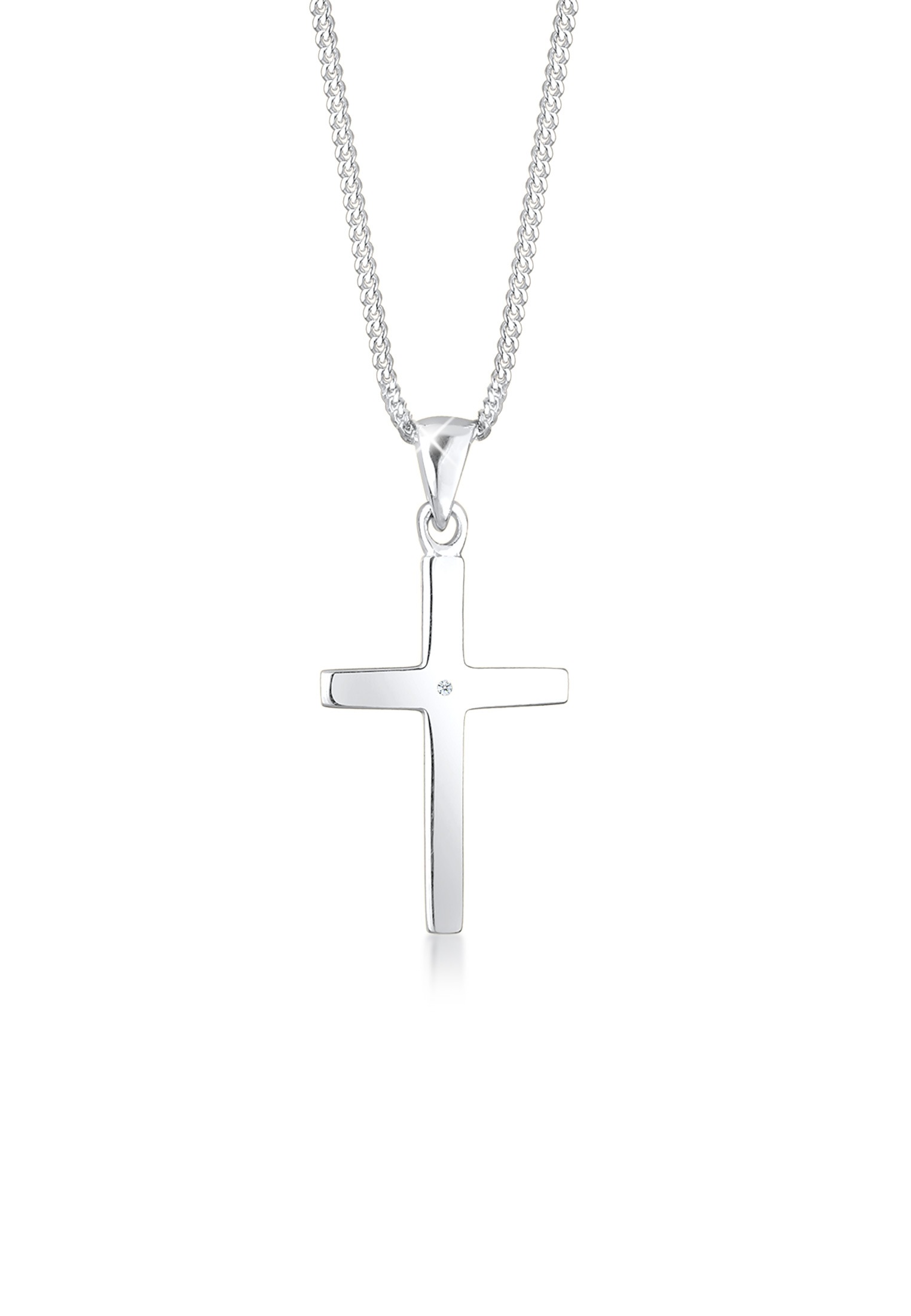 ELLI DIAMONDS Kreuz Glaube Diamond Silver 925 Necklace 45