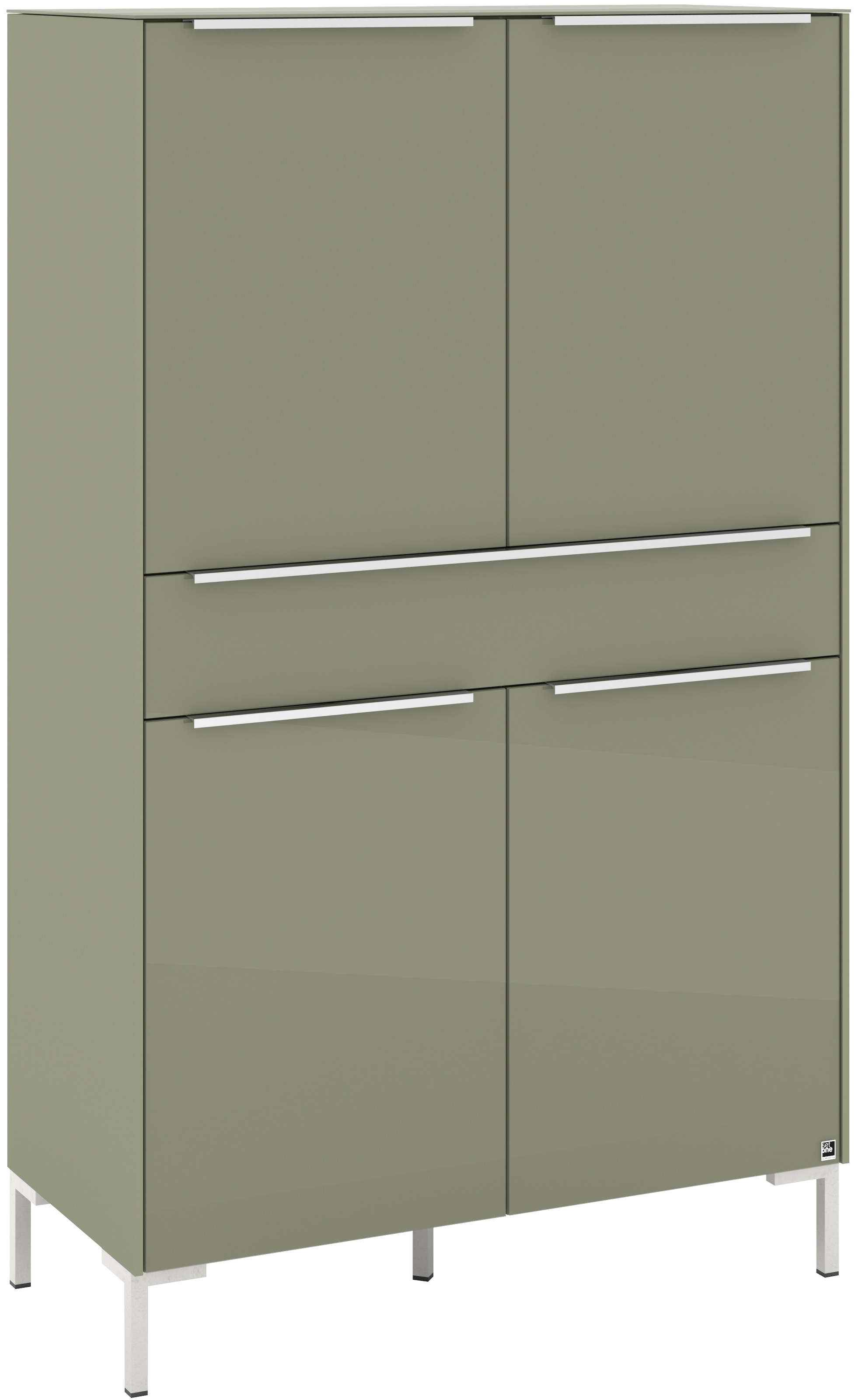 set one by Musterring Highboard "Reno" 1 Stk. tlg. Mit Winkelfuß in diversen Farben, 154 cm Höhe & Farbauswahl
