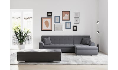 Ecksofa »Treviso viele Bezüge, auch in Cord, Schlafsofa, B/T/H: 267/80/83 cm«