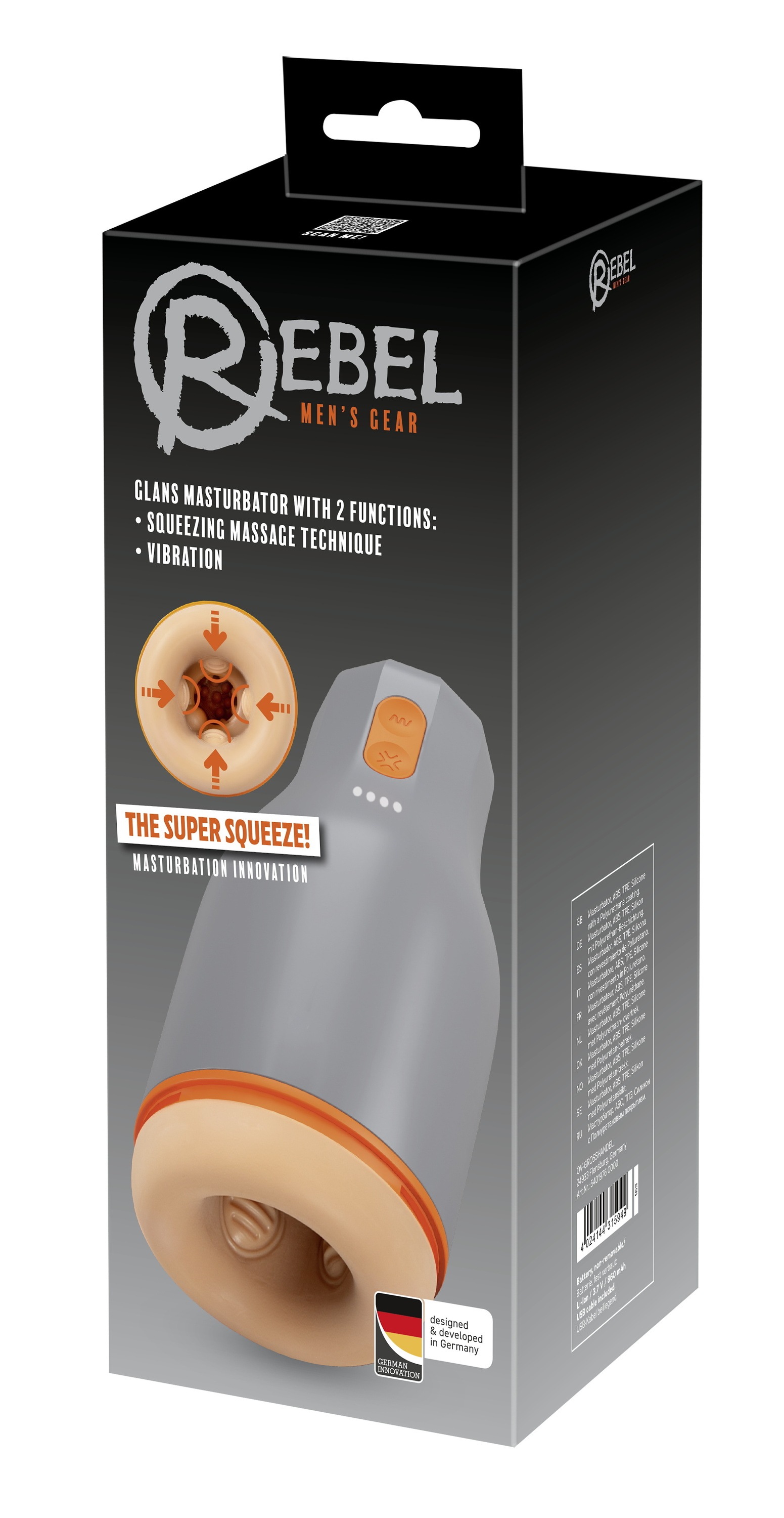 REBEL Masturbator »Masturbator Glans Masturbator with 2 Functions«