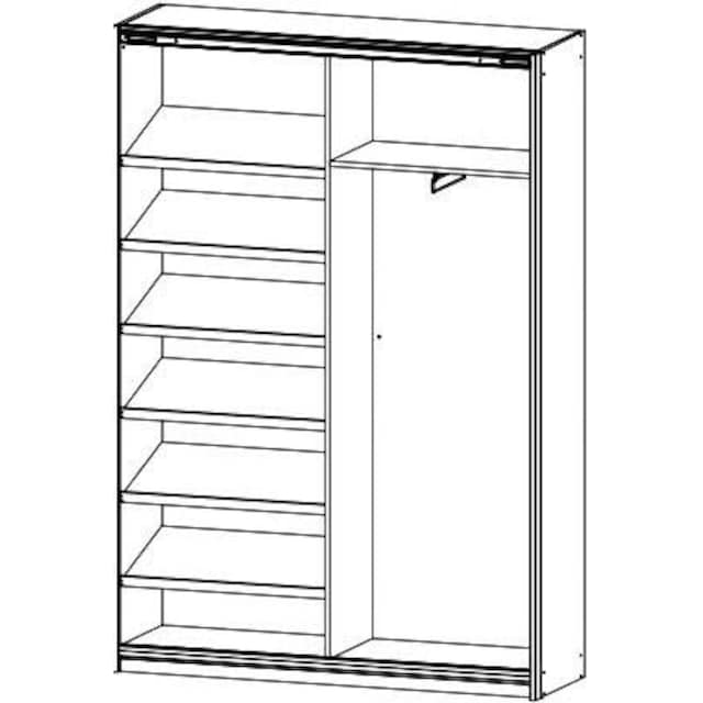 | Breite cm »Minosa«, BAUR Spiegel, rauch 136 mit Garderobenschrank