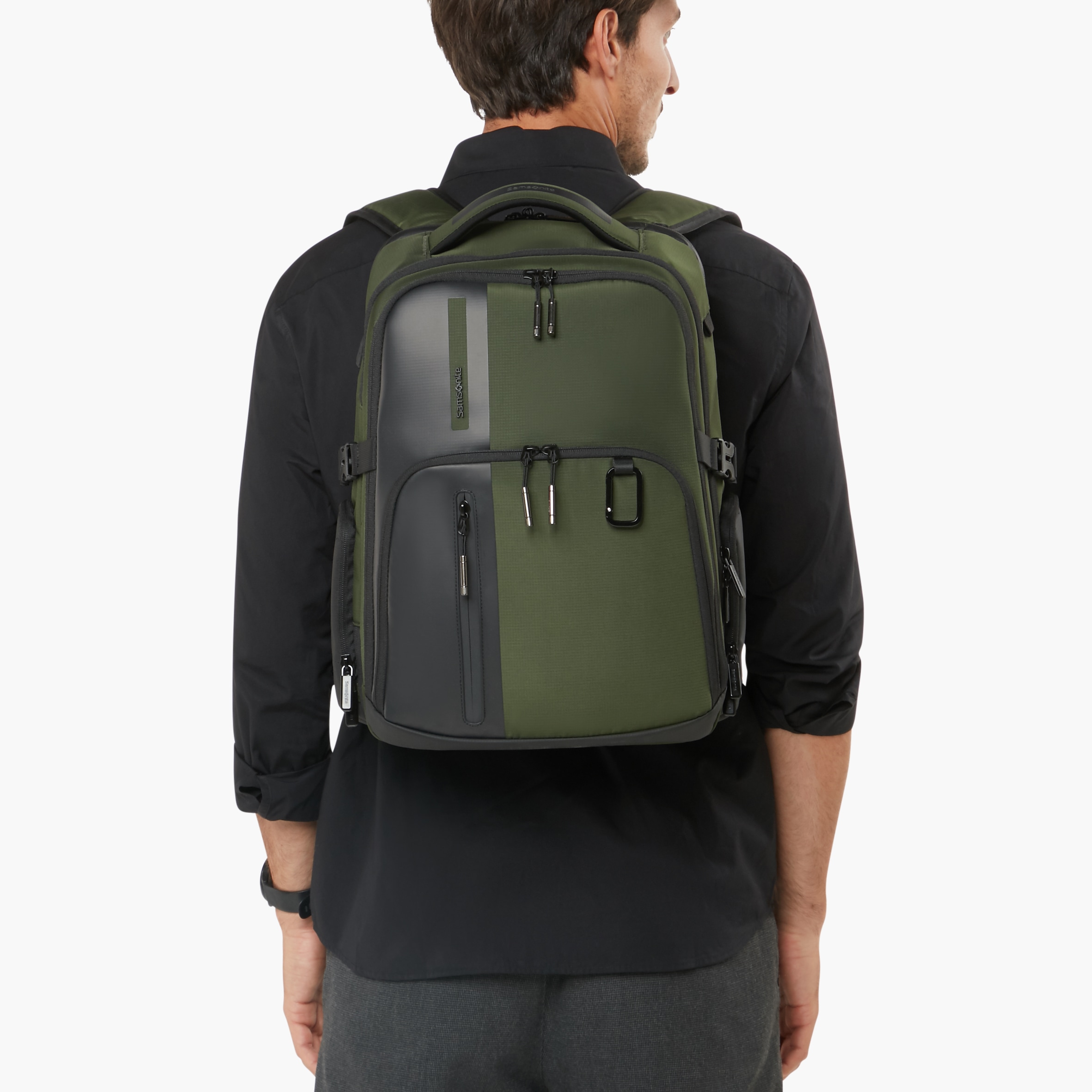 SAMSONITE Daypack "BIZ2GO", grün, Polyester, Rucksäcke