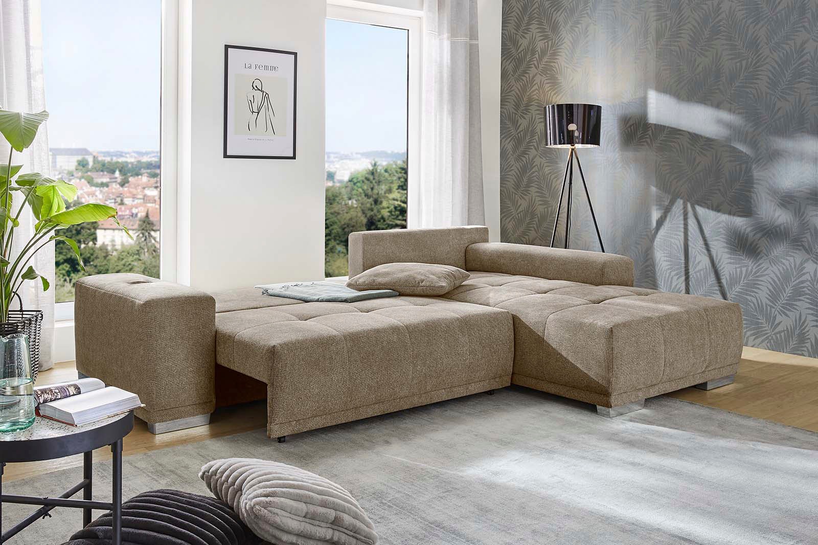 Jockenhöfer Gruppe Ecksofa "Luciano L-Form mit induktiver Lademöglichkeit, günstig online kaufen