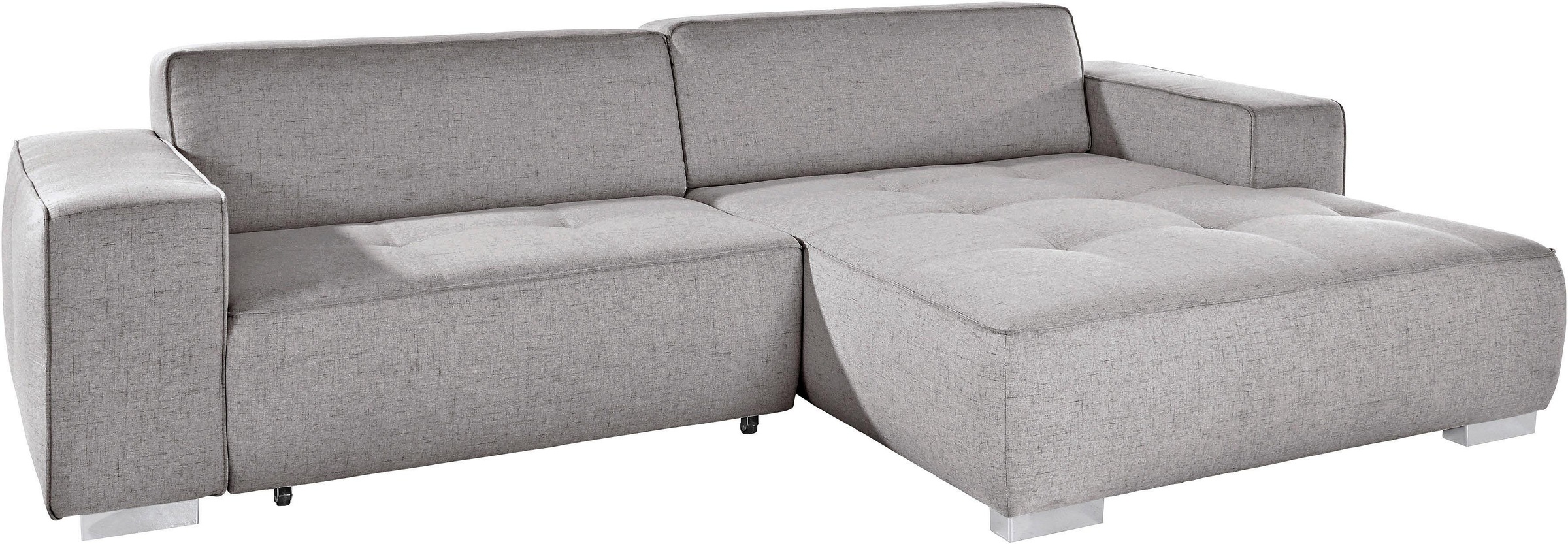 OTTO home Ecksofa "Sapporo L-Form" wahlweise Schlaffunktion oder Sitztiefenverstellung, Federkern
