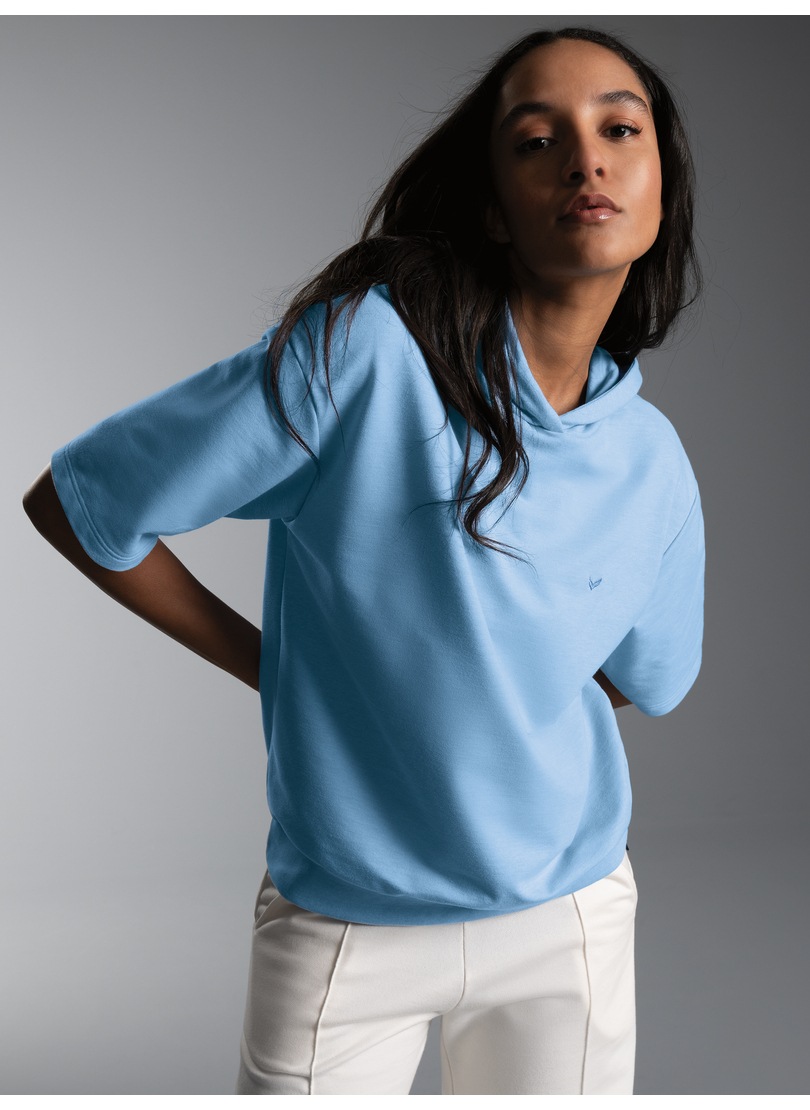 Thumbnail - Trigema Kapuzensweatshirt "TRIGEMA Kurzarm Cropped Hoodie"