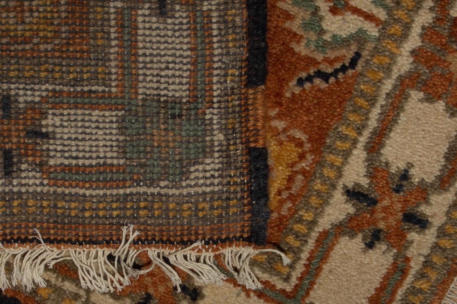 morgenland Wollteppich »Kazak Teppich handgeknüpft orange«, rechteckig