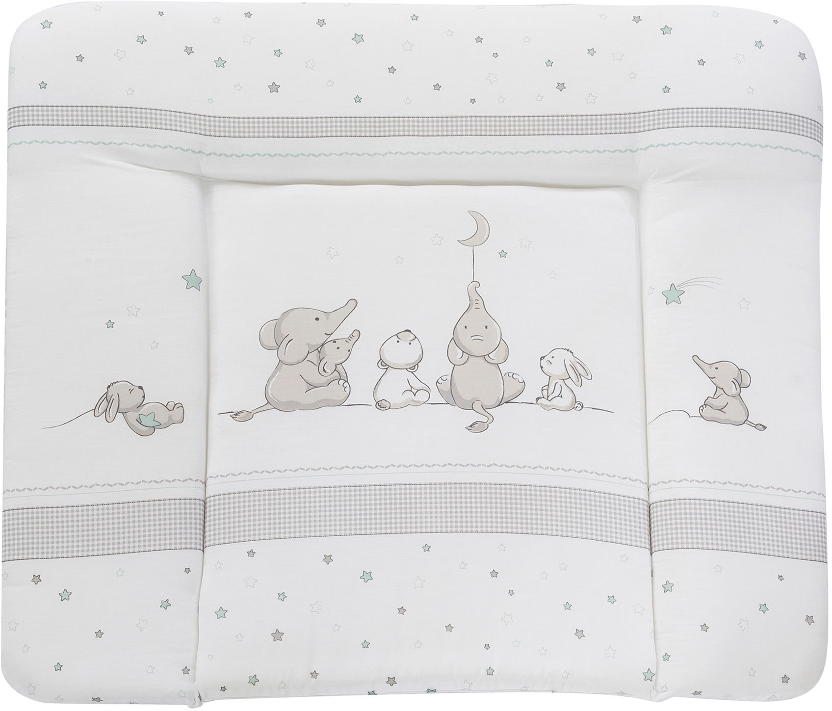 Wickelauflage ROBA "85 x 75 cm", weiß (sternenzauber), B:85cm L:75cm, Baumwolle, Polyester, Wickelauflagen, Wickelauflage