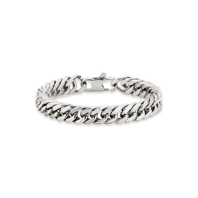 Bruno Banani Armband »Schmuck Geschenk, Armkette Panzerkette 10 mm breit  Silber«, Perfekt zu Hoodie, Jeans, Sneaker! - Anlass Geburtstag Weihnachten  ▷ für | BAUR