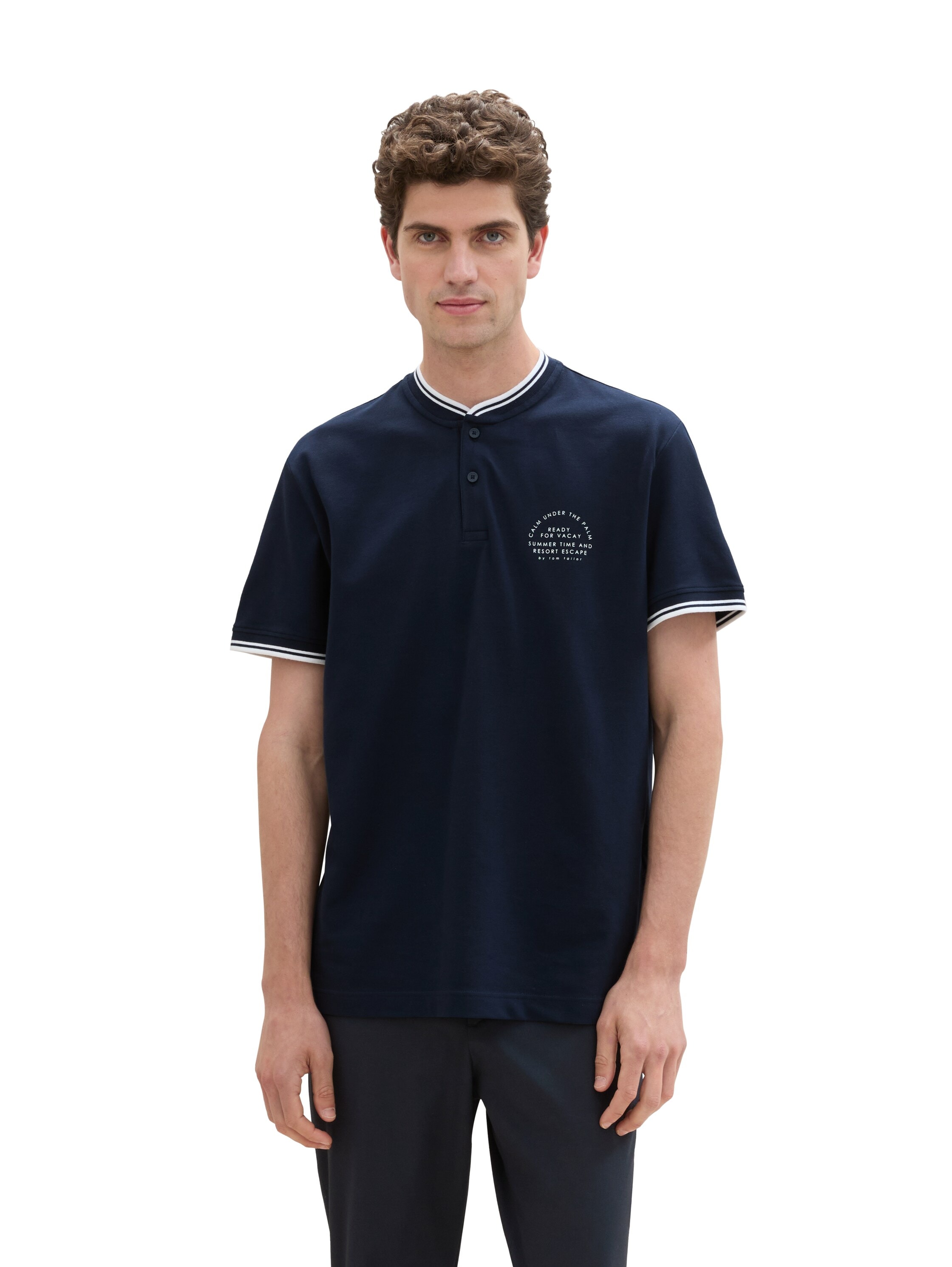 TOM TAILOR Poloshirt, mit Print günstig online kaufen