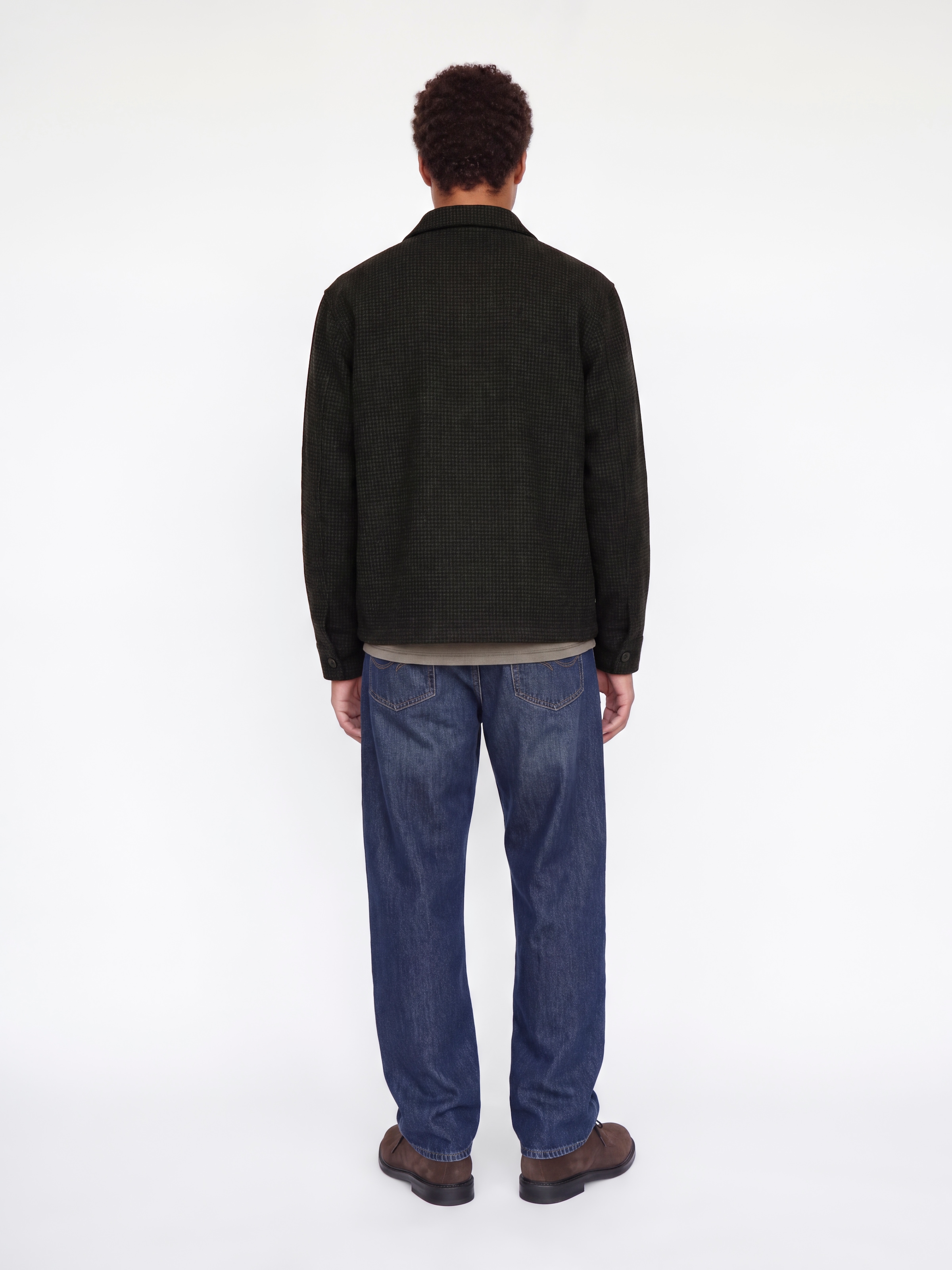Jack & Jones Langarmhemd »JJESOHO OLLIE OVERSHIRT LS SN« Materialmix, locker geschnitten