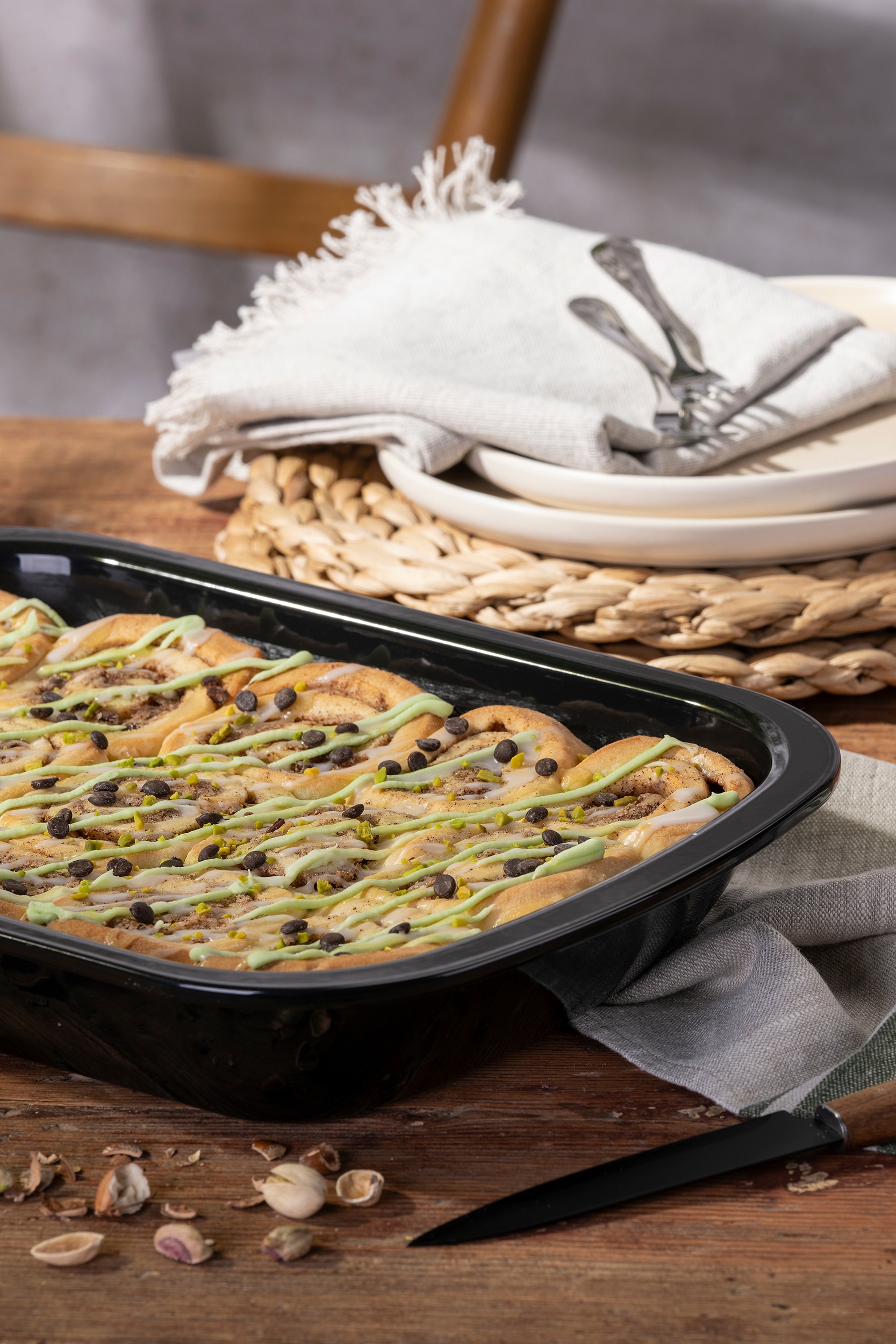 Dr. Oetker Küchenhelfer Auflaufform »Back-Idee Kreativ, aus Emaille« Emaille 1 Stk. tlg. hitzebeständig bis 400°C, schnitt- und kratzfest, induktionsgeeignet