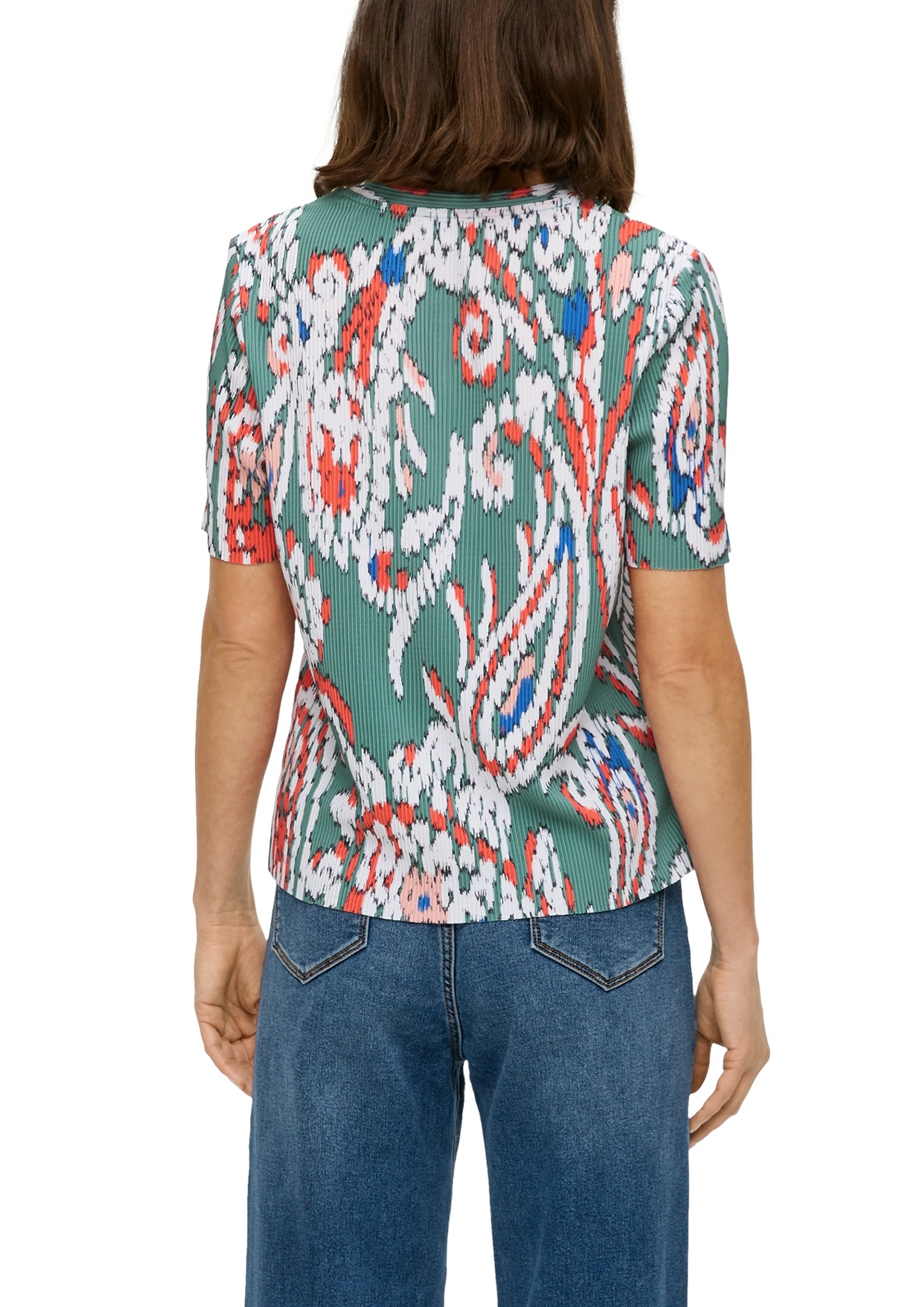 s.Oliver T-Shirt mit Plisseefalten