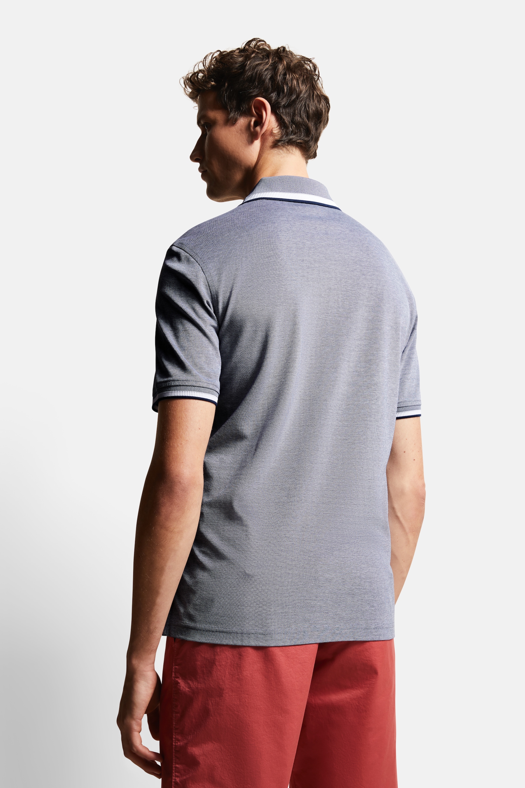 bugatti Poloshirt, mit Kontraststreifen