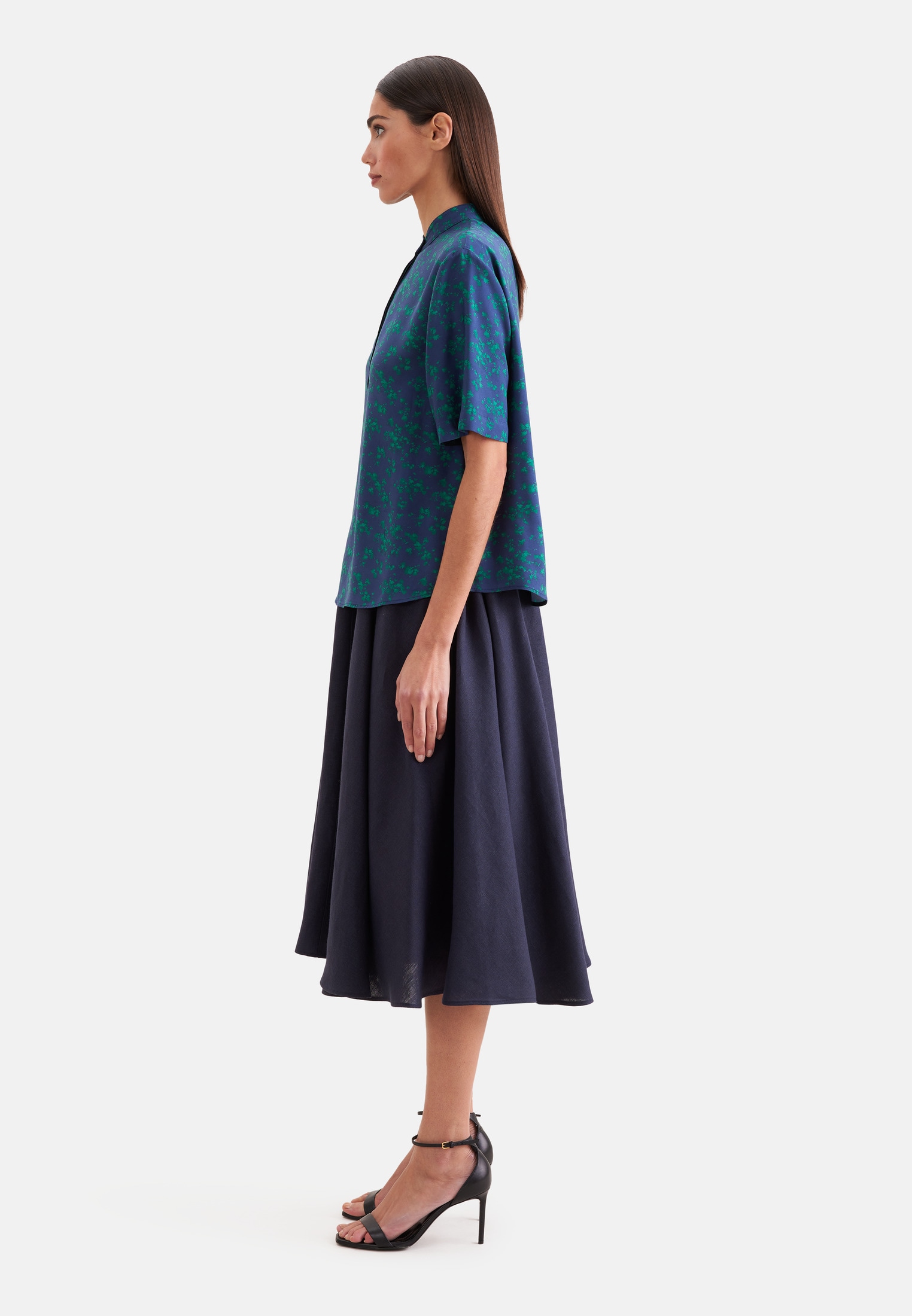 seidensticker Klassische Bluse Tunika Druck