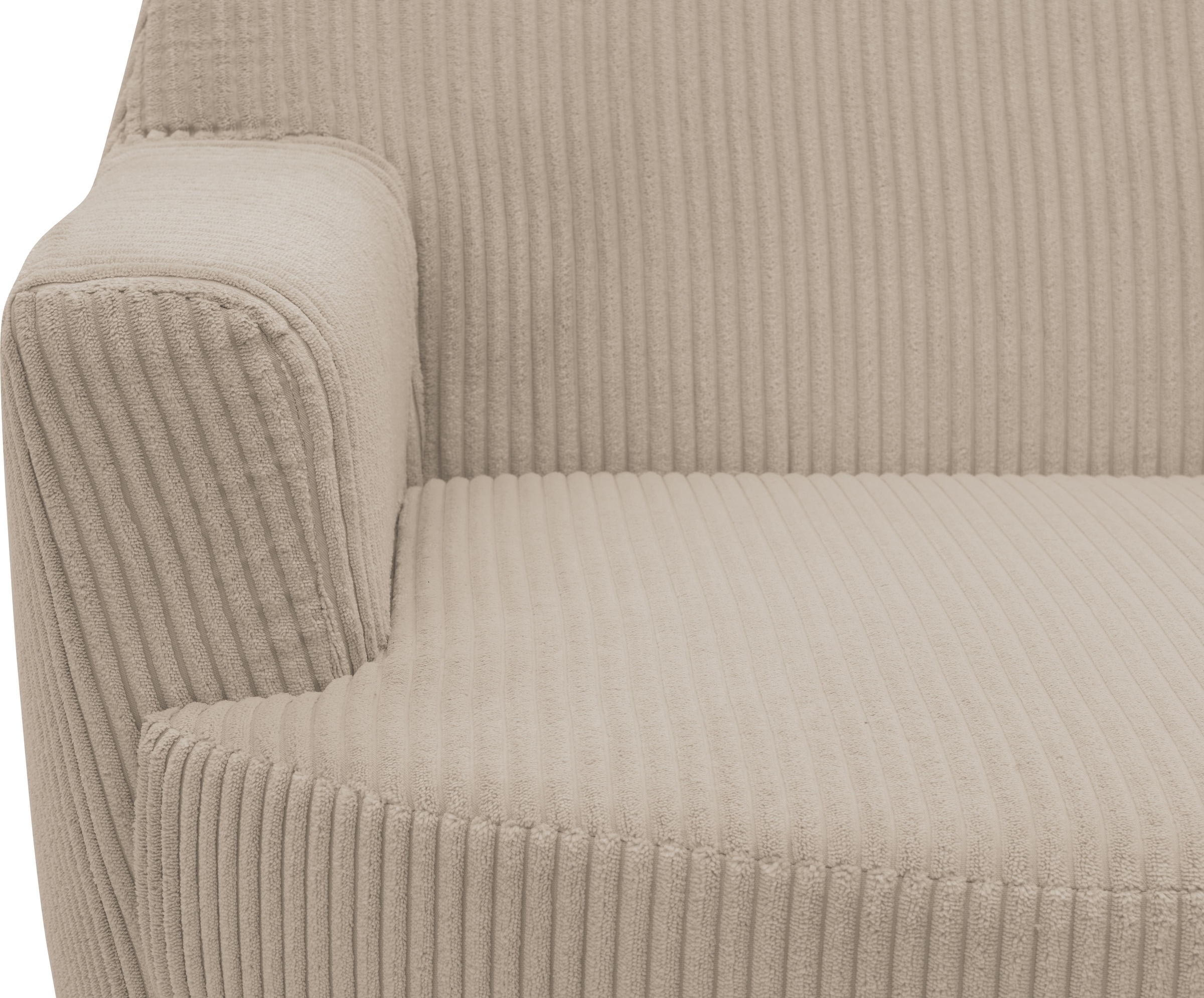 INOSIGN Drehsessel »HETTY, Drehsessel mit Wippfunktion, Lese-Sessel in Cord und Microfaser«, (1 St.), mit Federkern, auch im Set mit passendem Hocker