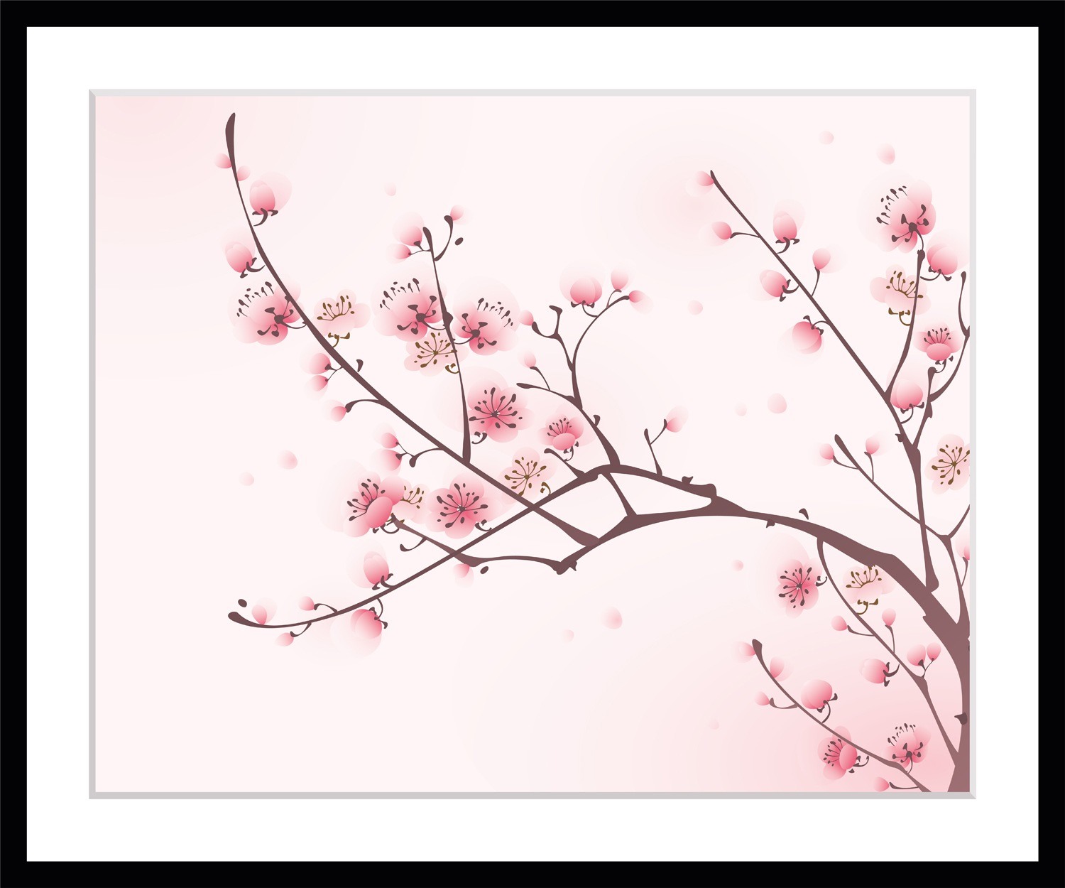 queence Paveikslas »Heike« Blumen gerahmt Rose...
