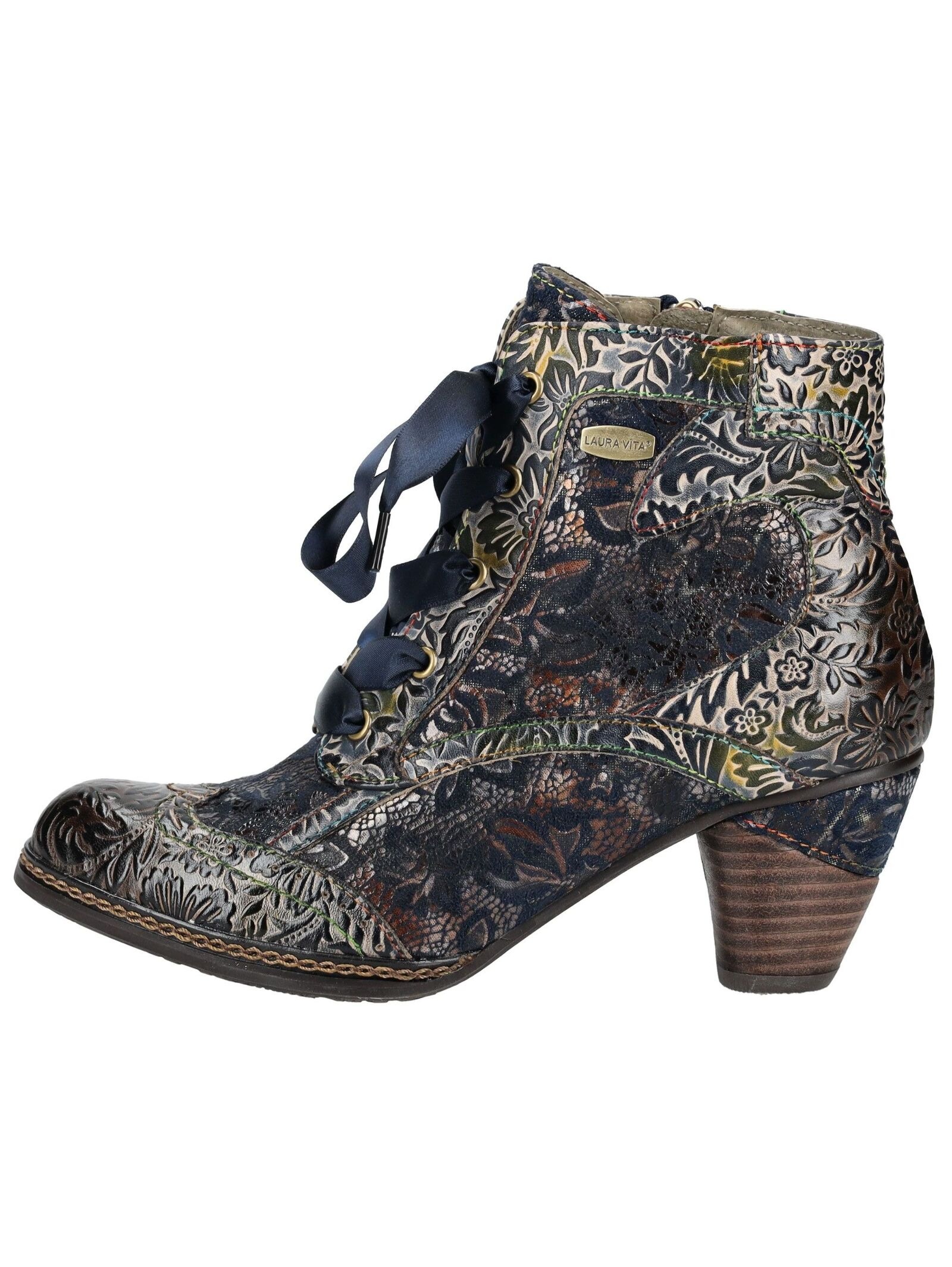 LAURA VITA Schnürstiefelette »LAURA VITA Stiefelette Leder/Textil«