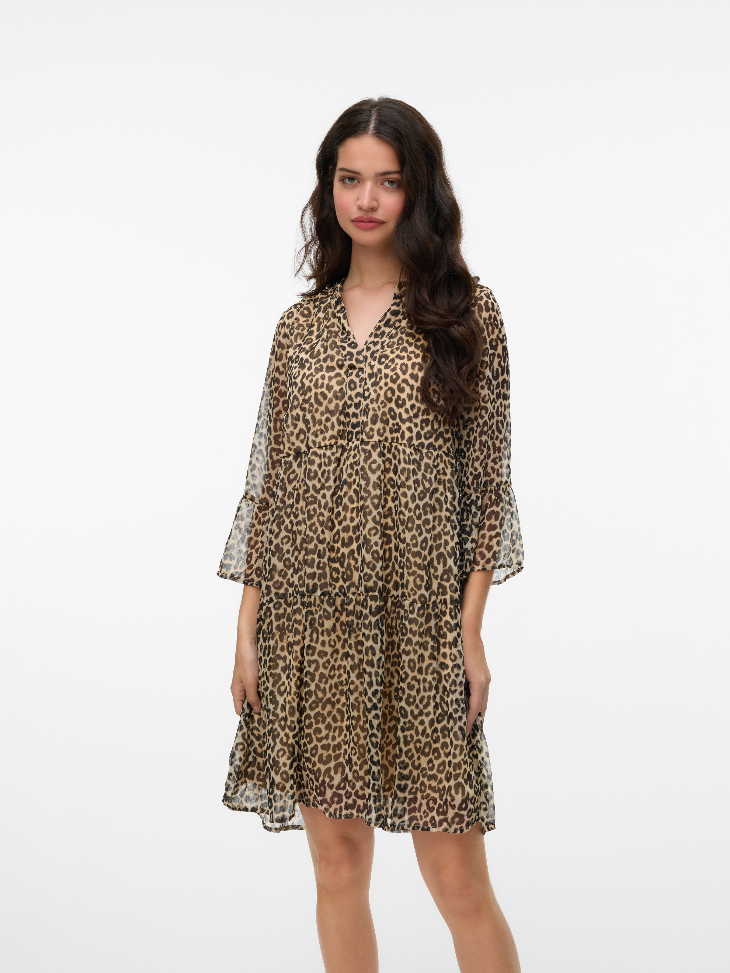 Vero Moda Tunikakleid "VMSMILLA 3/4 SHORT DRESS WVN GA" günstig online kaufen