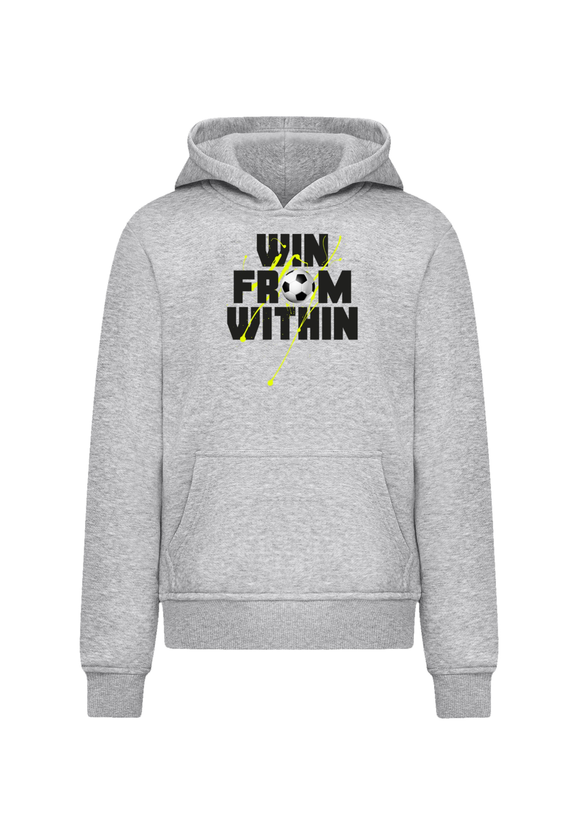 F4NT4STIC Kapuzenpullover »Win From Within Soccer Splash Green«, Premium Qualität