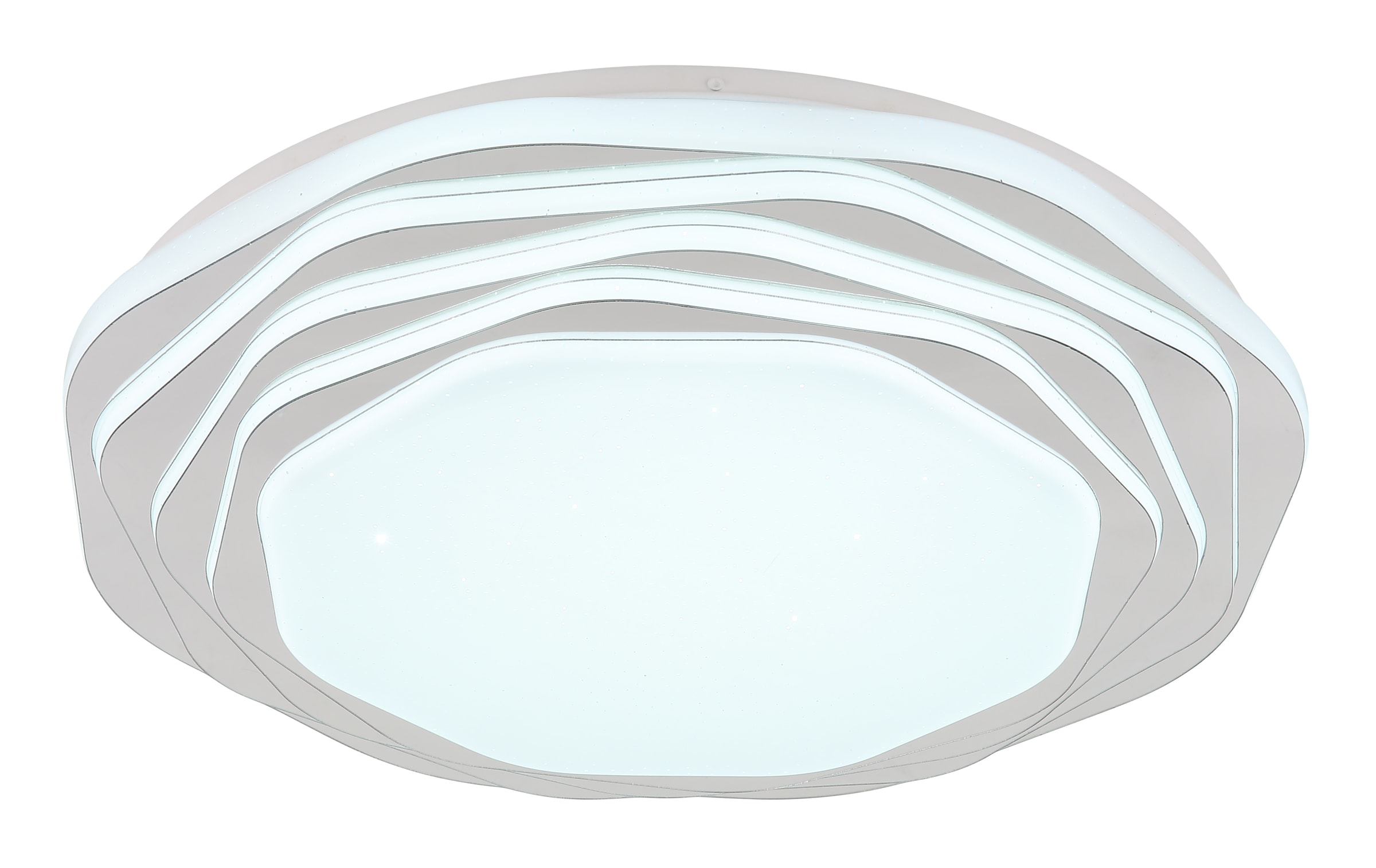 GLOBO LIGHTING LED Deckenleuchte »FLORDELIS«, Leuchtmittel LED-Modul | LED fest integriert, Deckenlampe/rund/Wohnzimmer/Schlafzimmer/elegant