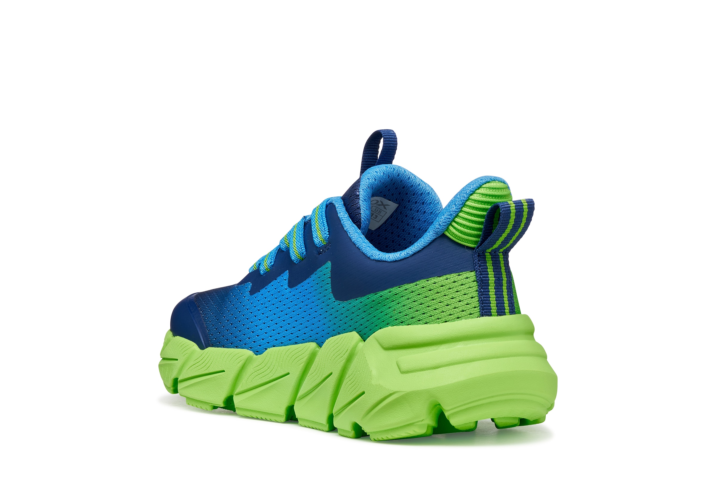 Geox Sneaker »J FLEXYPER FAST BOY«  Slipper mit auffälliger Laufsohle, Größenschablone zum Download