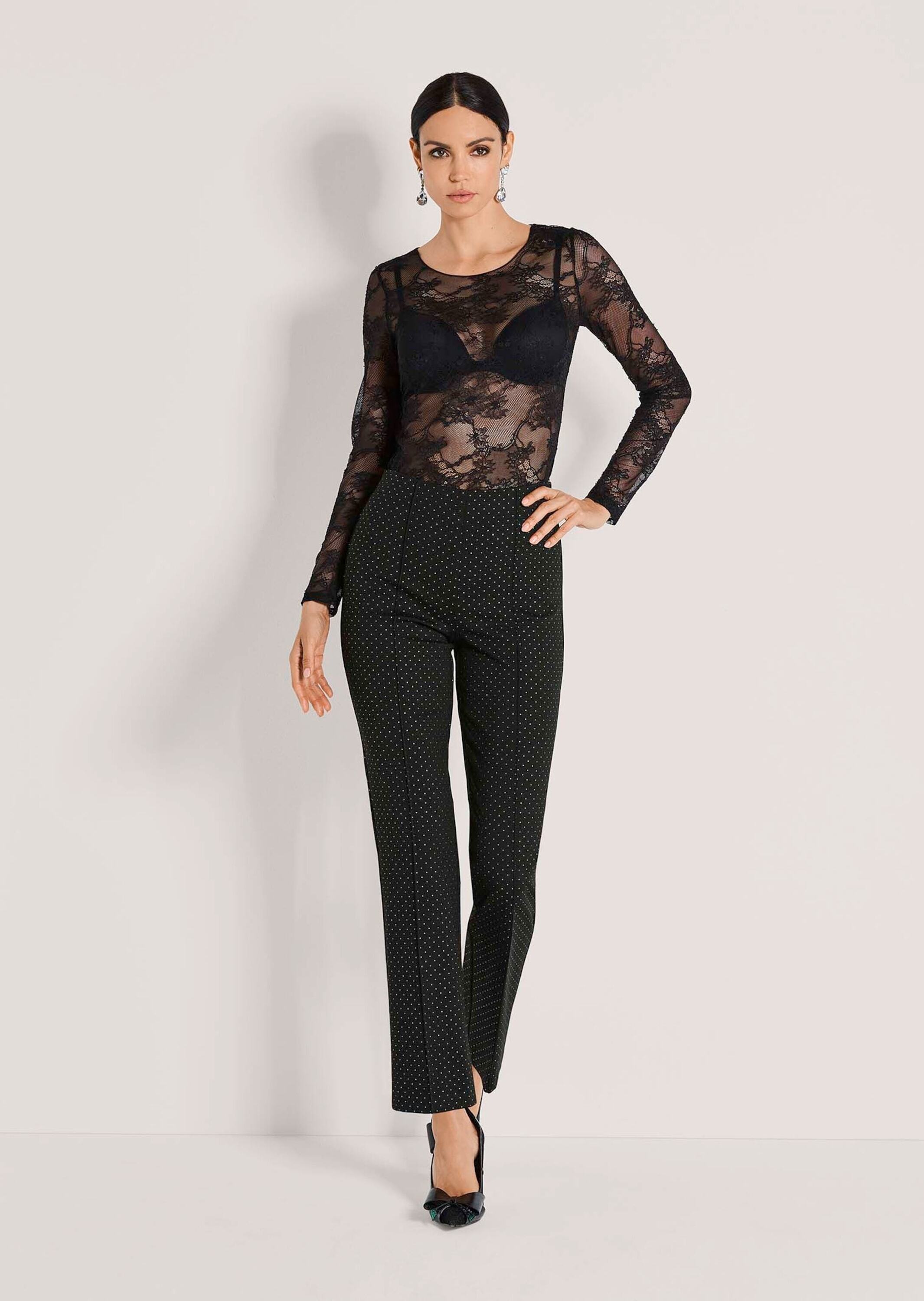 MADELEINE Leggings "Jerseyhose Glitzer Jerseyhose mit weitem Bein" günstig online kaufen