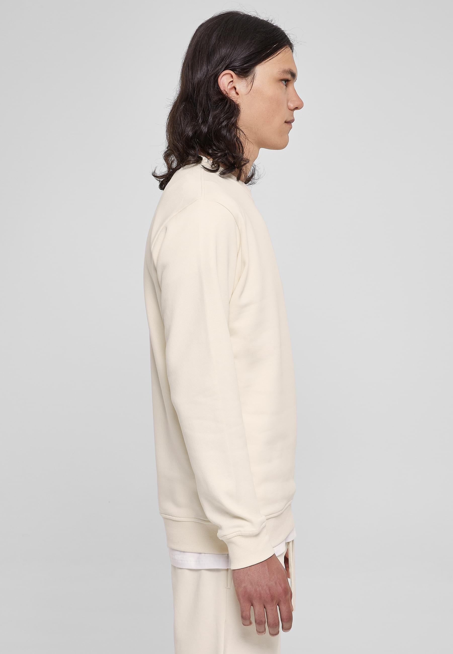 URBAN CLASSICS Rundhalspullover »Urban Classics Herren Basic Terry Crew«, (1 tlg.)