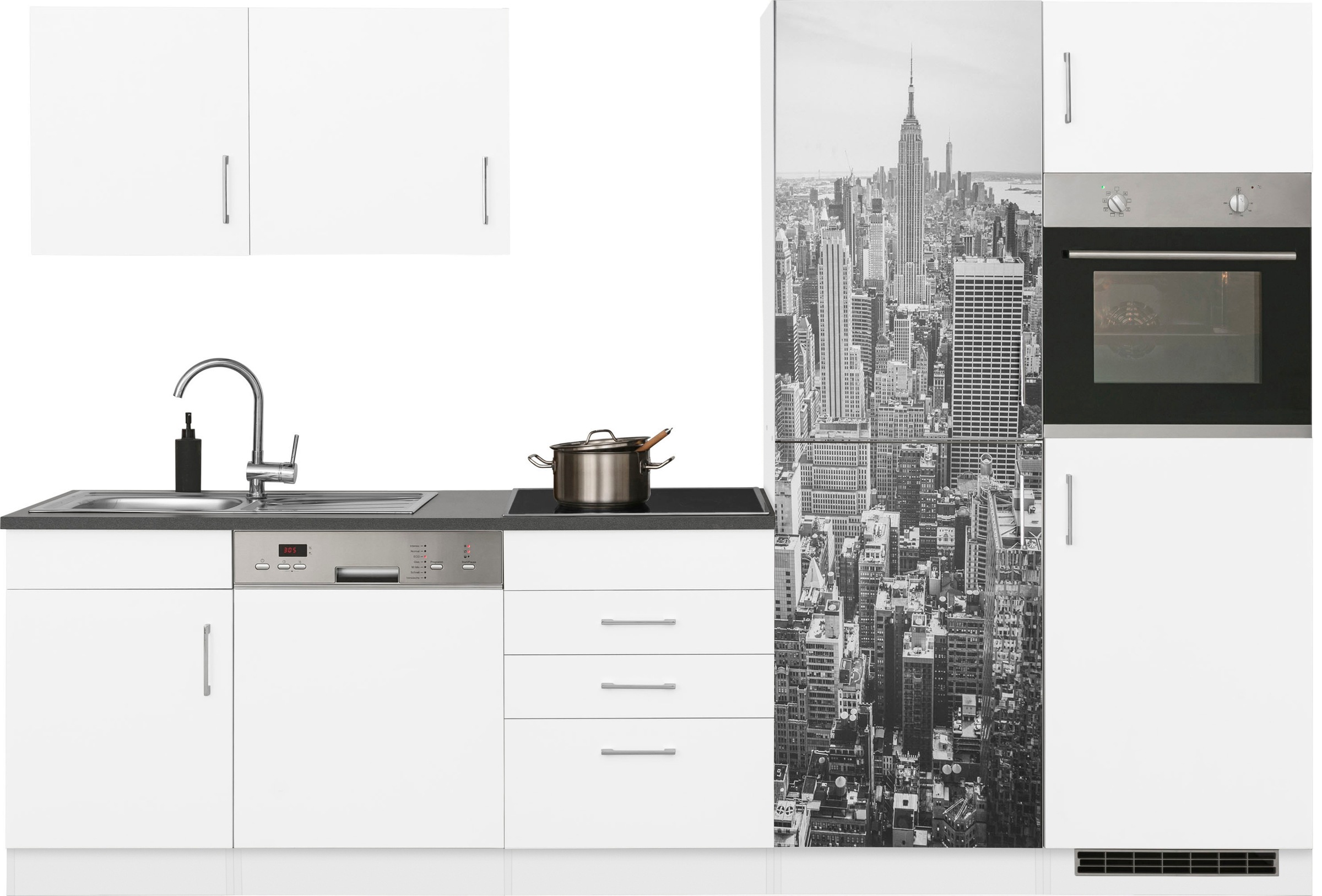 KOCHSTATION Küchenzeile "KS-Paris – Küchen mit einzigartigen Fotomotiven au günstig online kaufen