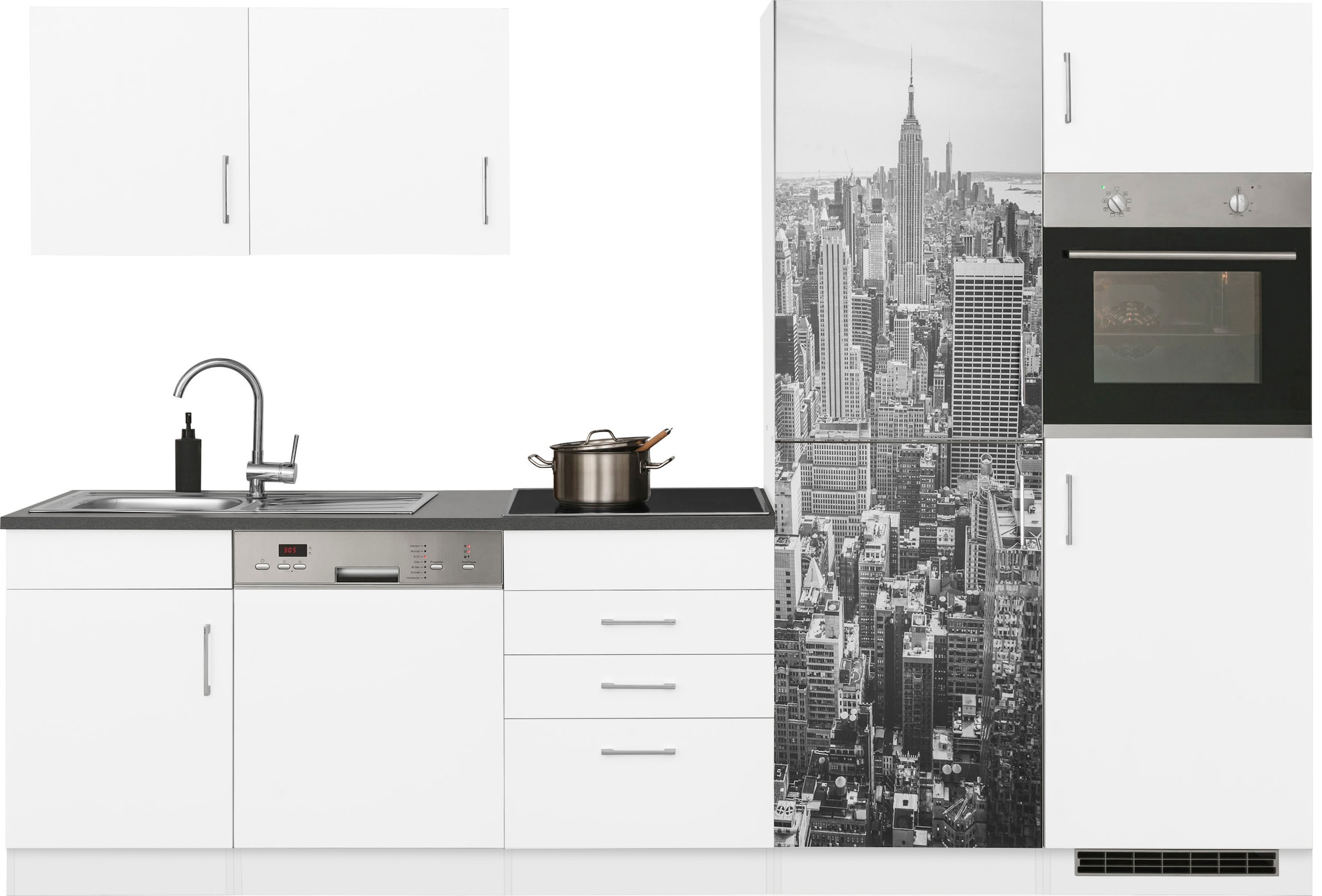 KOCHSTATION Küchenzeile "KS-Paris – Küchen mit einzigartigen Fotomotiven au günstig online kaufen