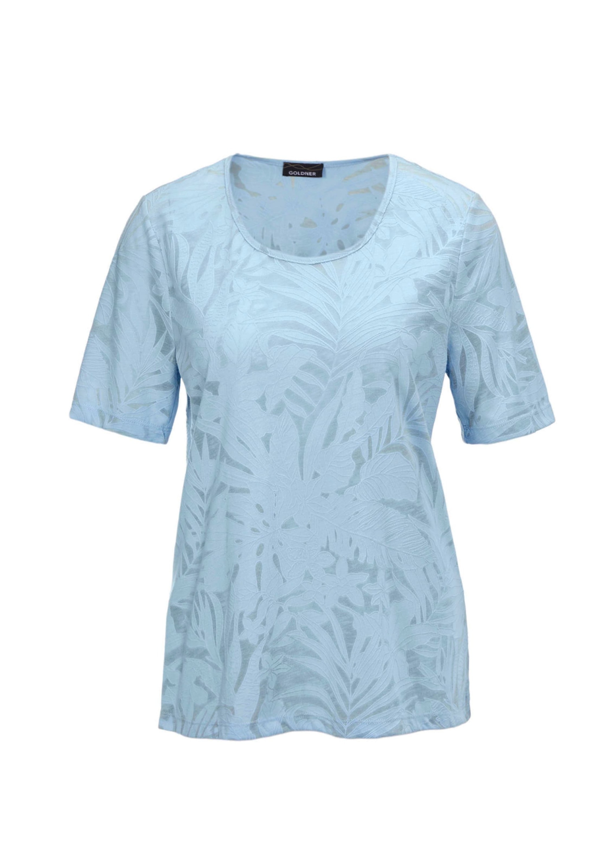 GOLDNER Kurzarmshirt "Ausbrenner-Shirt T-Shirt mit Ausbrenneroptik" günstig online kaufen