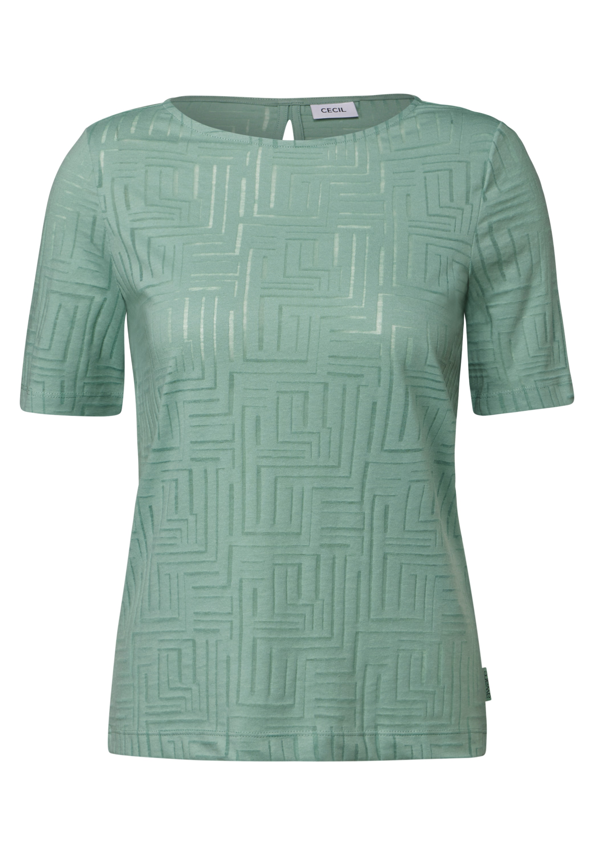 Cecil T-Shirt, mit U-Boot-Ausschnitt
